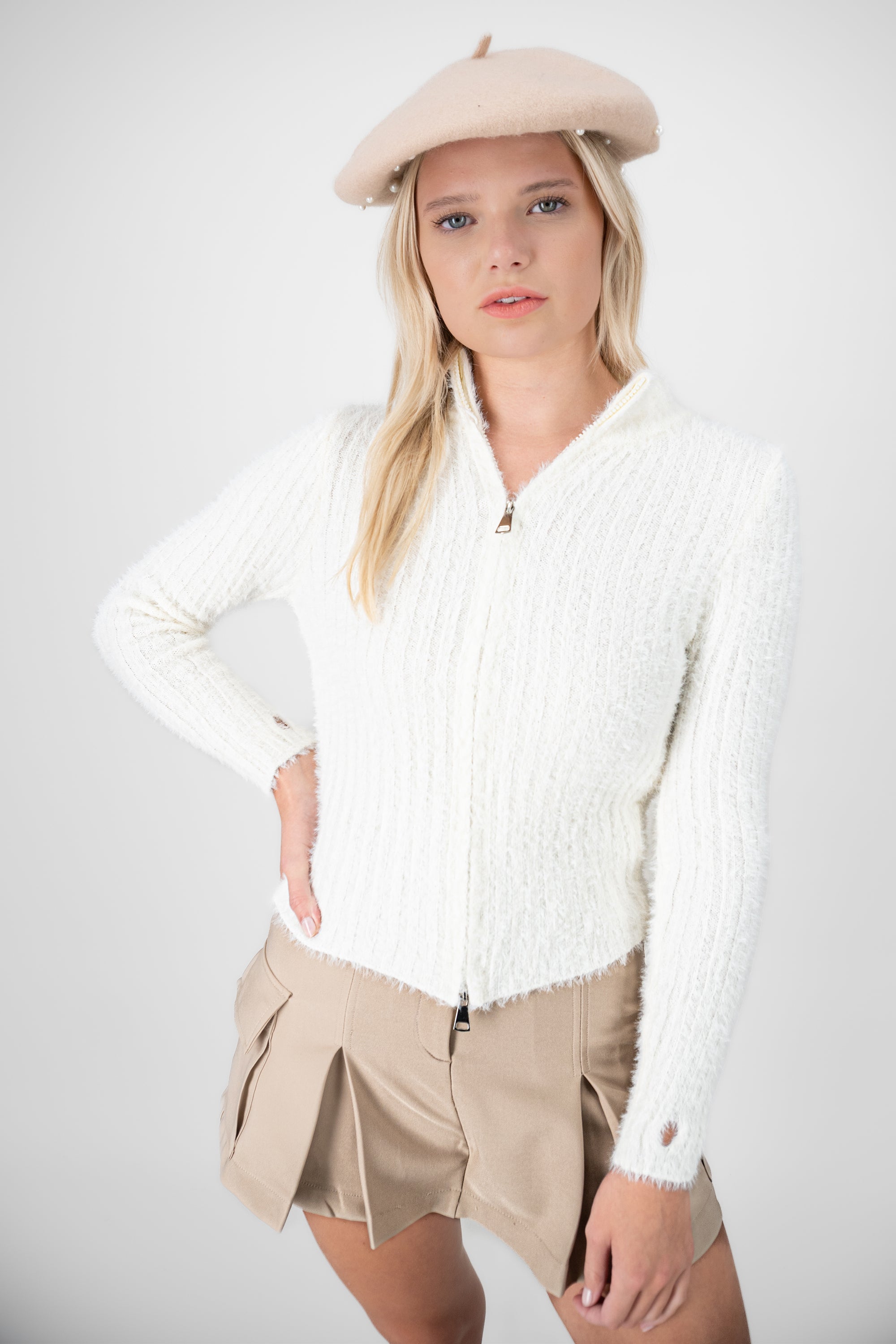 Boina Invierno Perlas BEIGE