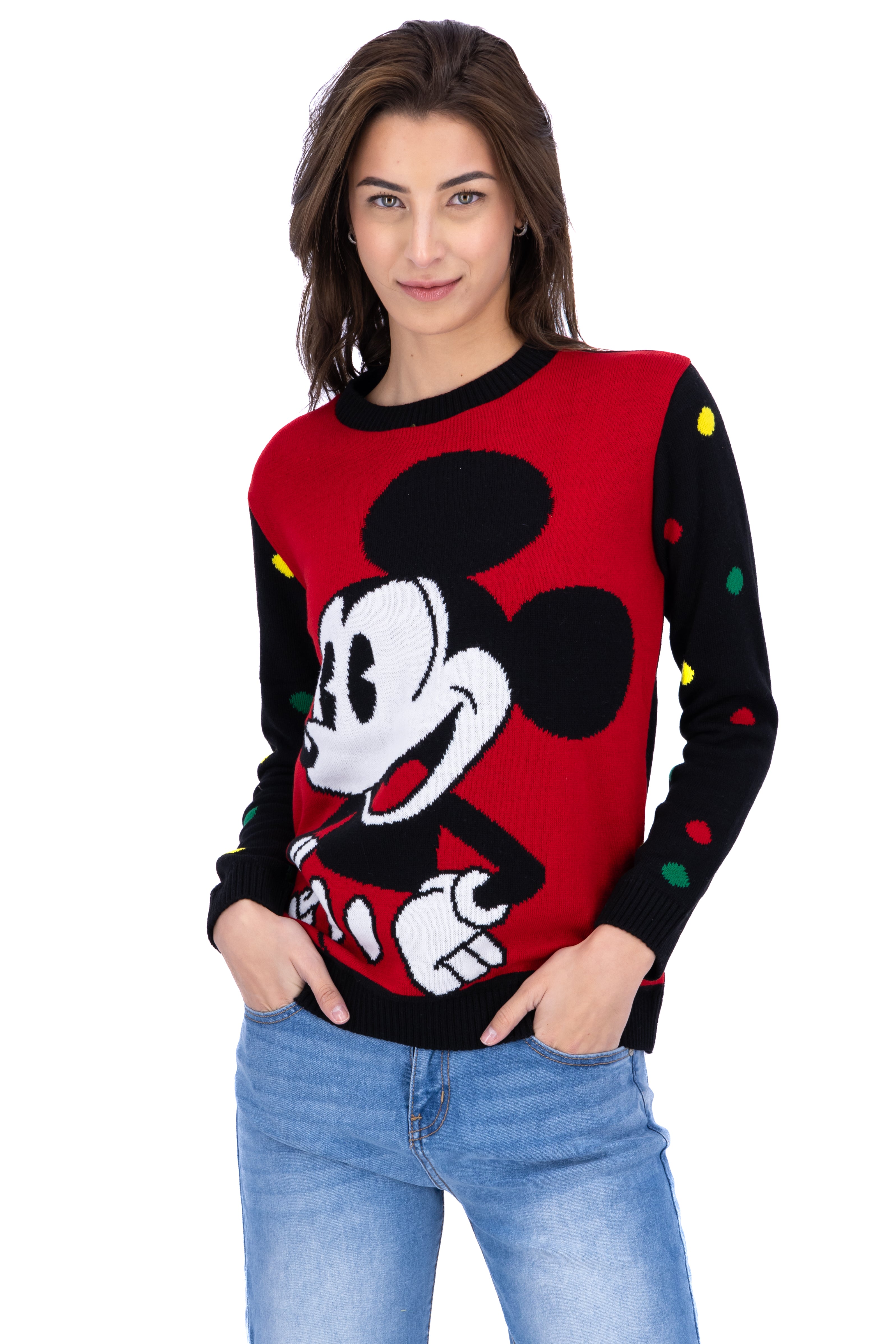 Suéter Mickey Mouse lunares ROJO COMBO