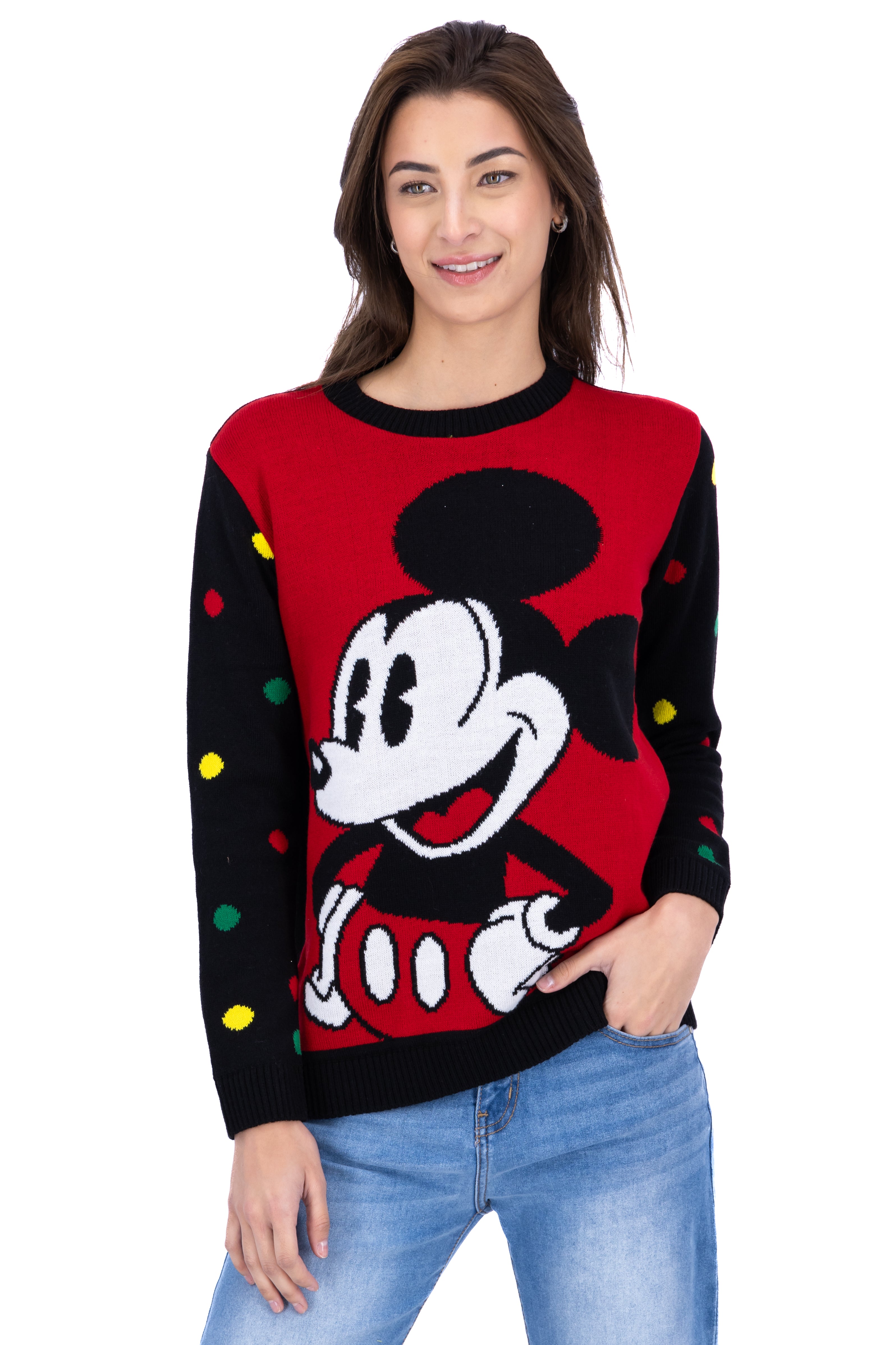 Suéter Mickey Mouse lunares ROJO COMBO