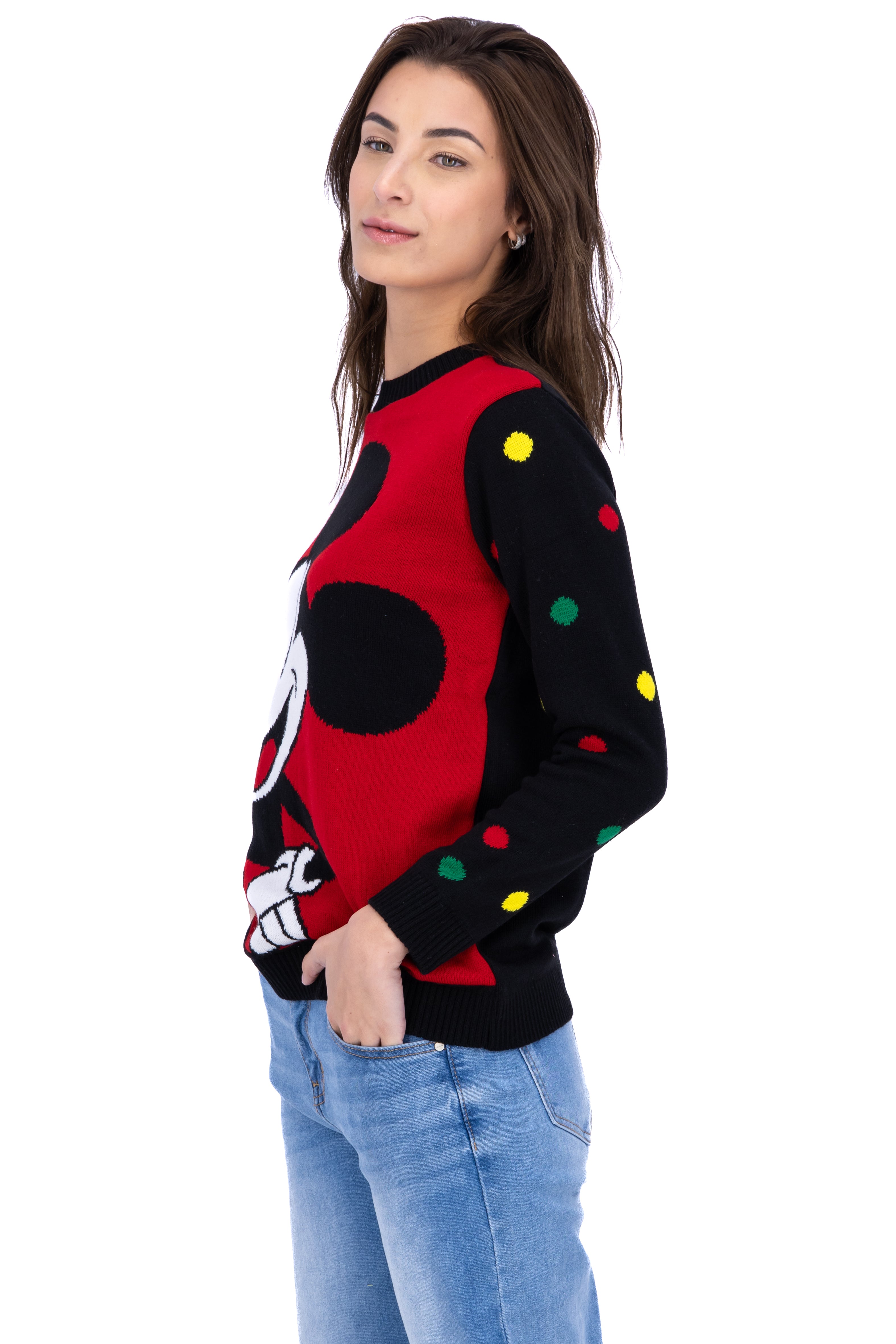 Suéter Mickey Mouse lunares ROJO COMBO