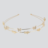 Diadema doble mariposas