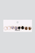 Set 4 piezas aretes triángulo