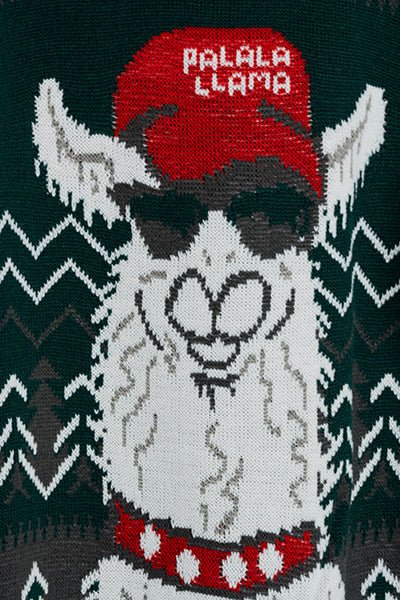 Suéter Llama Navidad GRIS COMBO