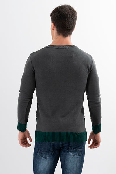 Suéter Llama Navidad GRIS COMBO