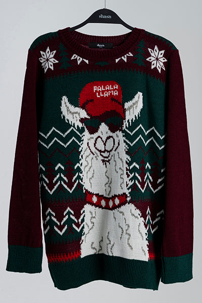 Suéter Llama Navidad VINO COMBO