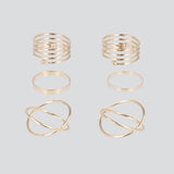 Set 5 piezas anillos resorte