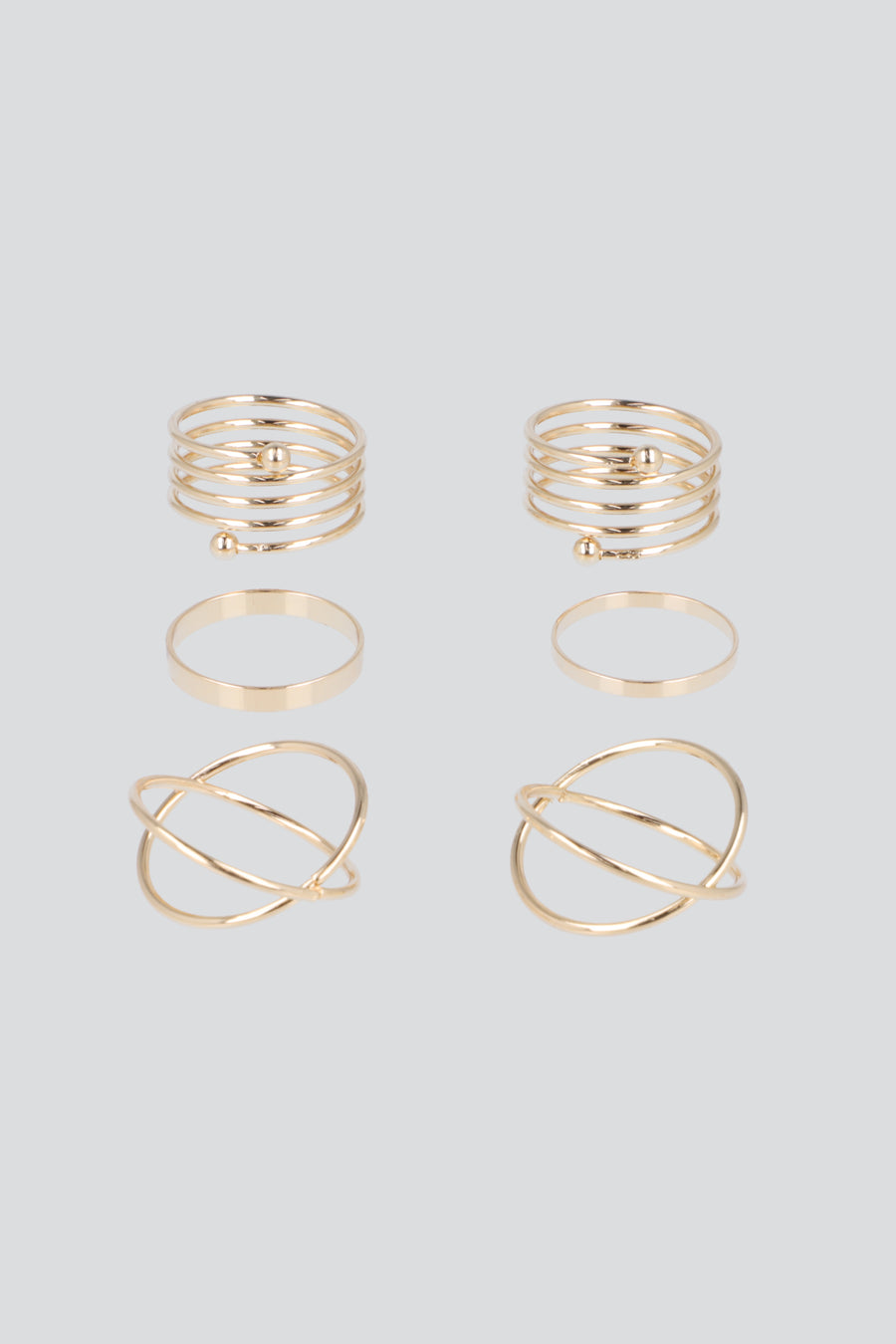 Set 5 piezas anillos resorte