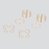 Set 5 piezas anillos resorte