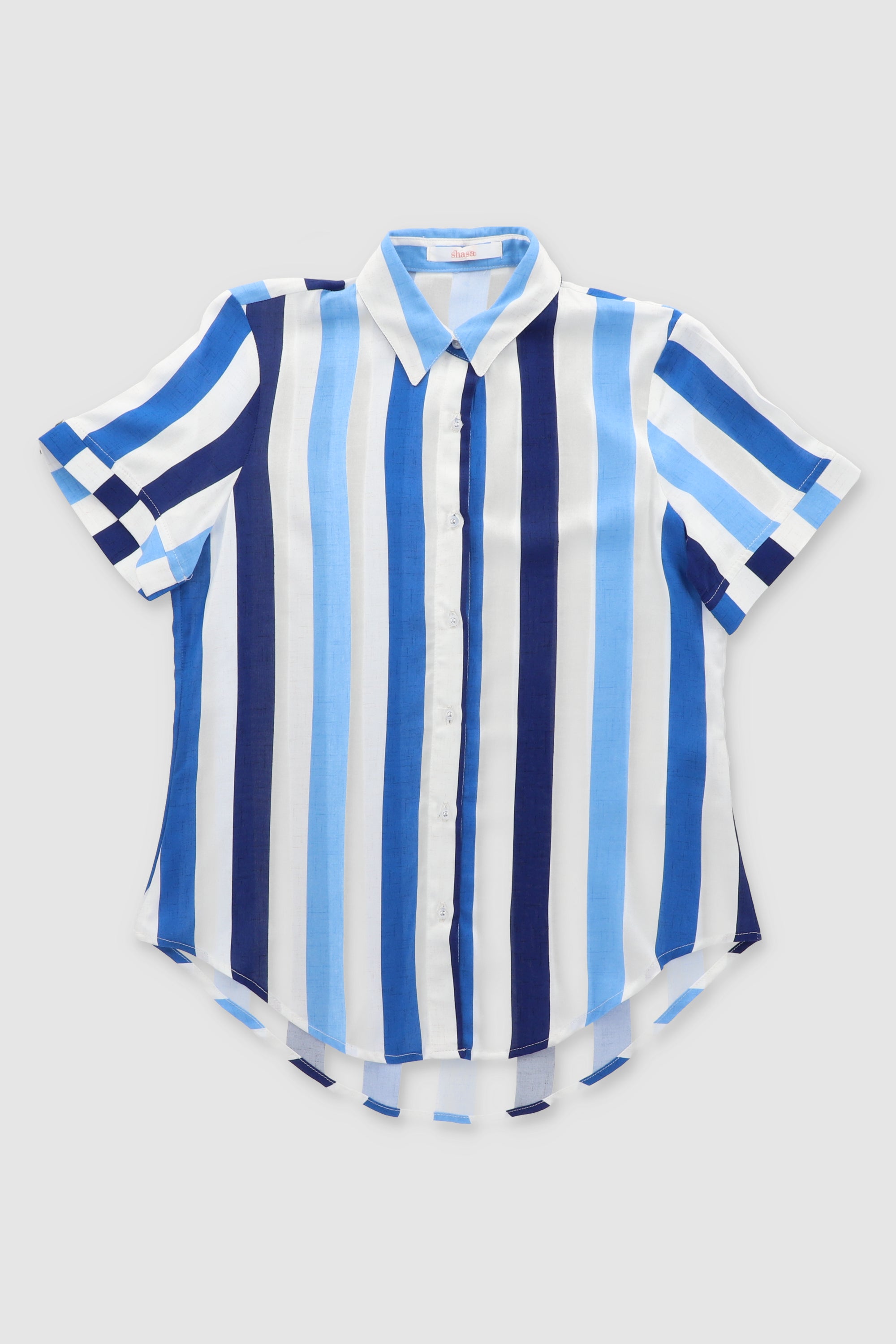 Camisa Manga Corta Rayada MARINO COMBO