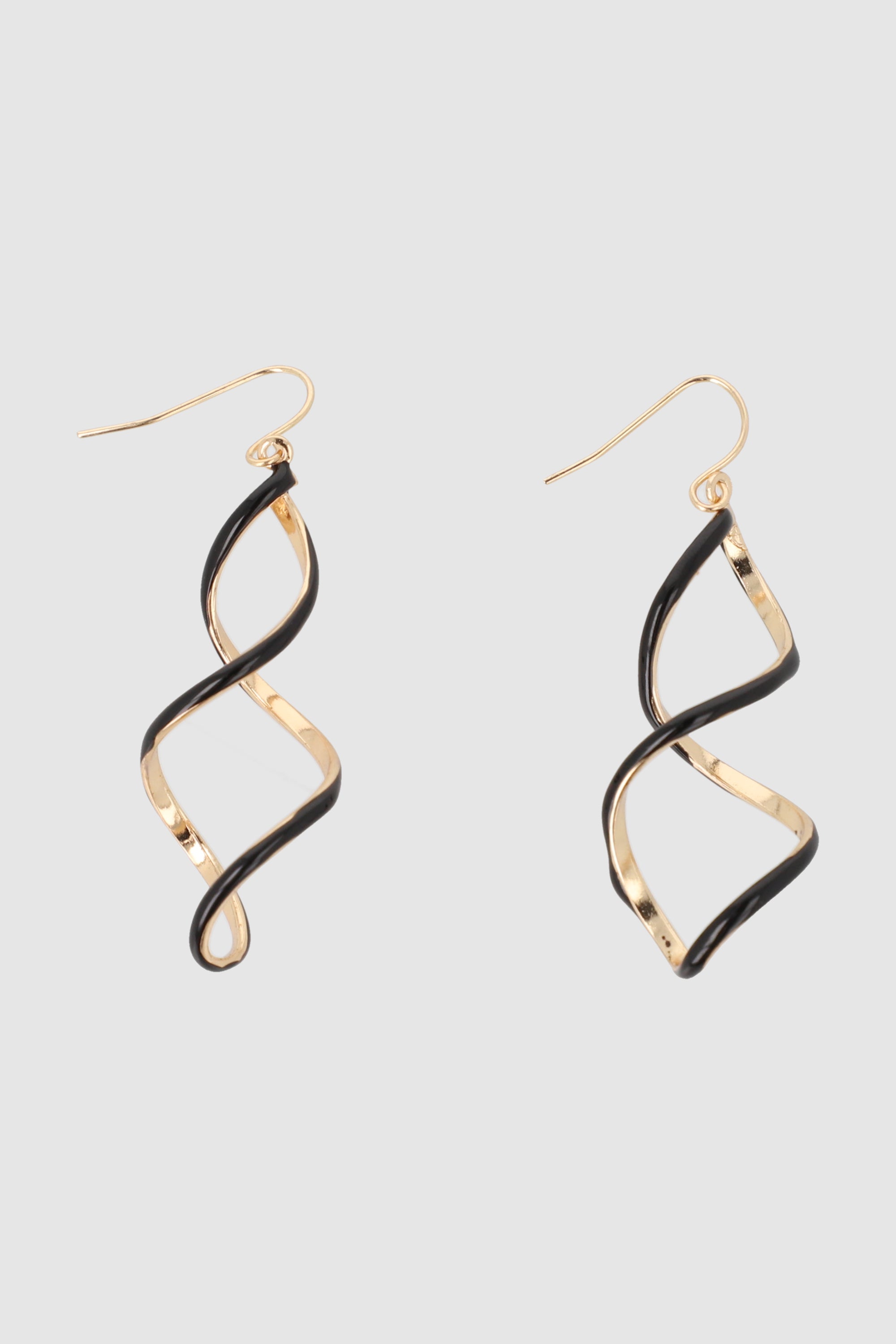 Aretes Colgantes Twist NEGRO