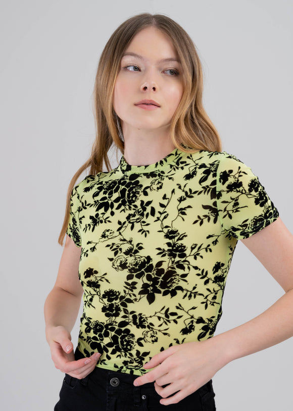 Top mesh flores flock