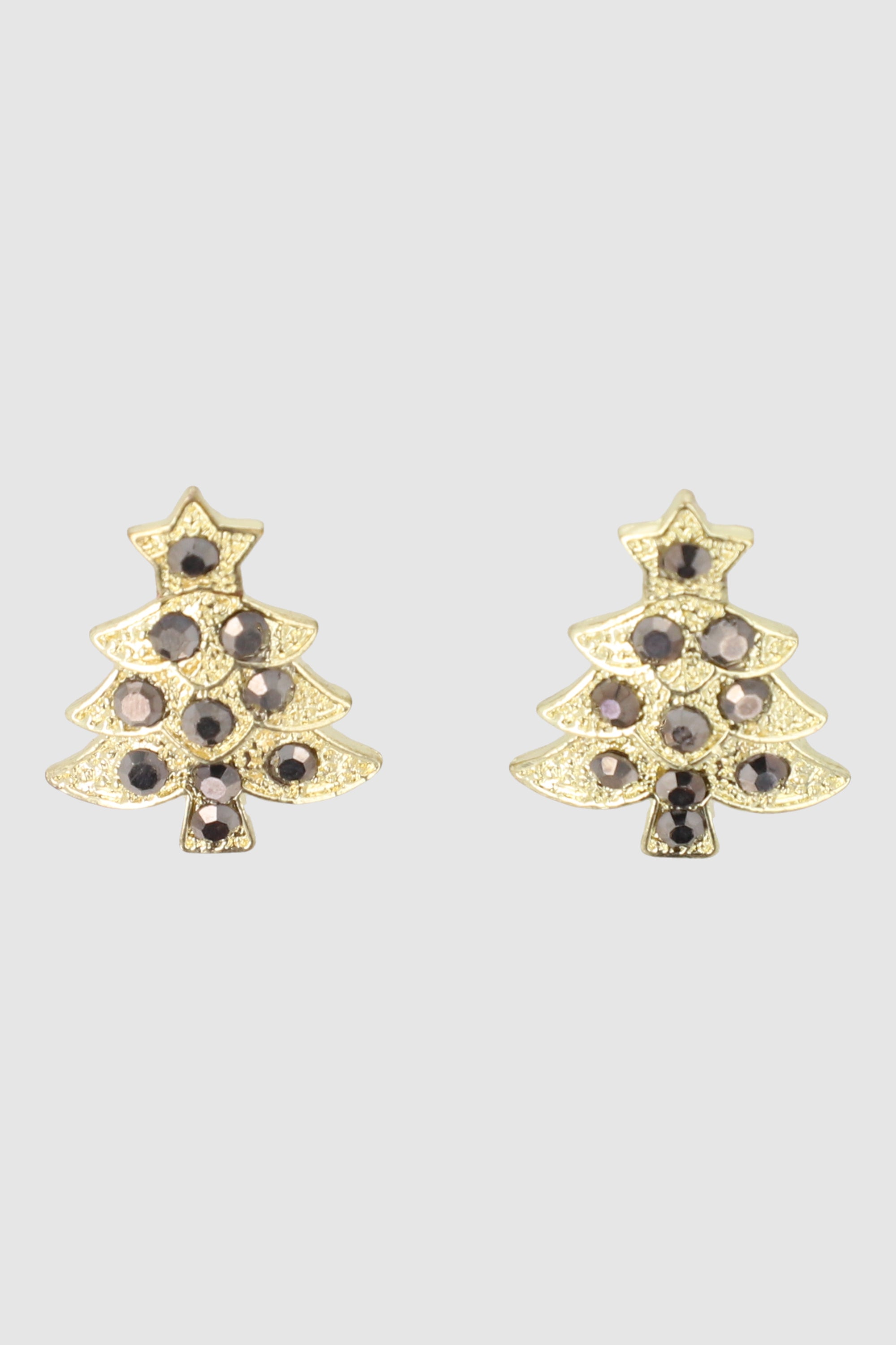 1Pr Aretes Arbol Navidad GRIS