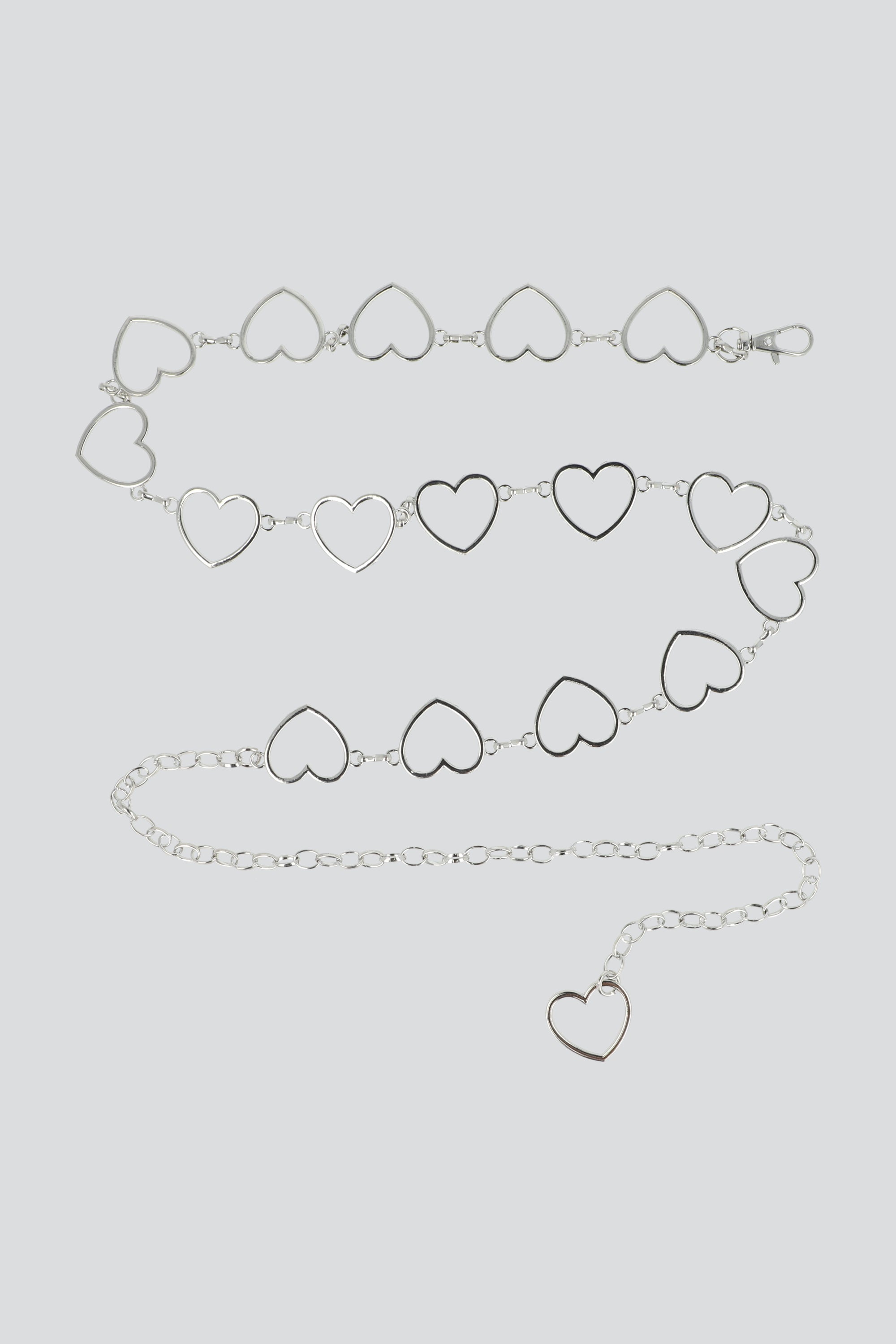cinturon cadena corazones