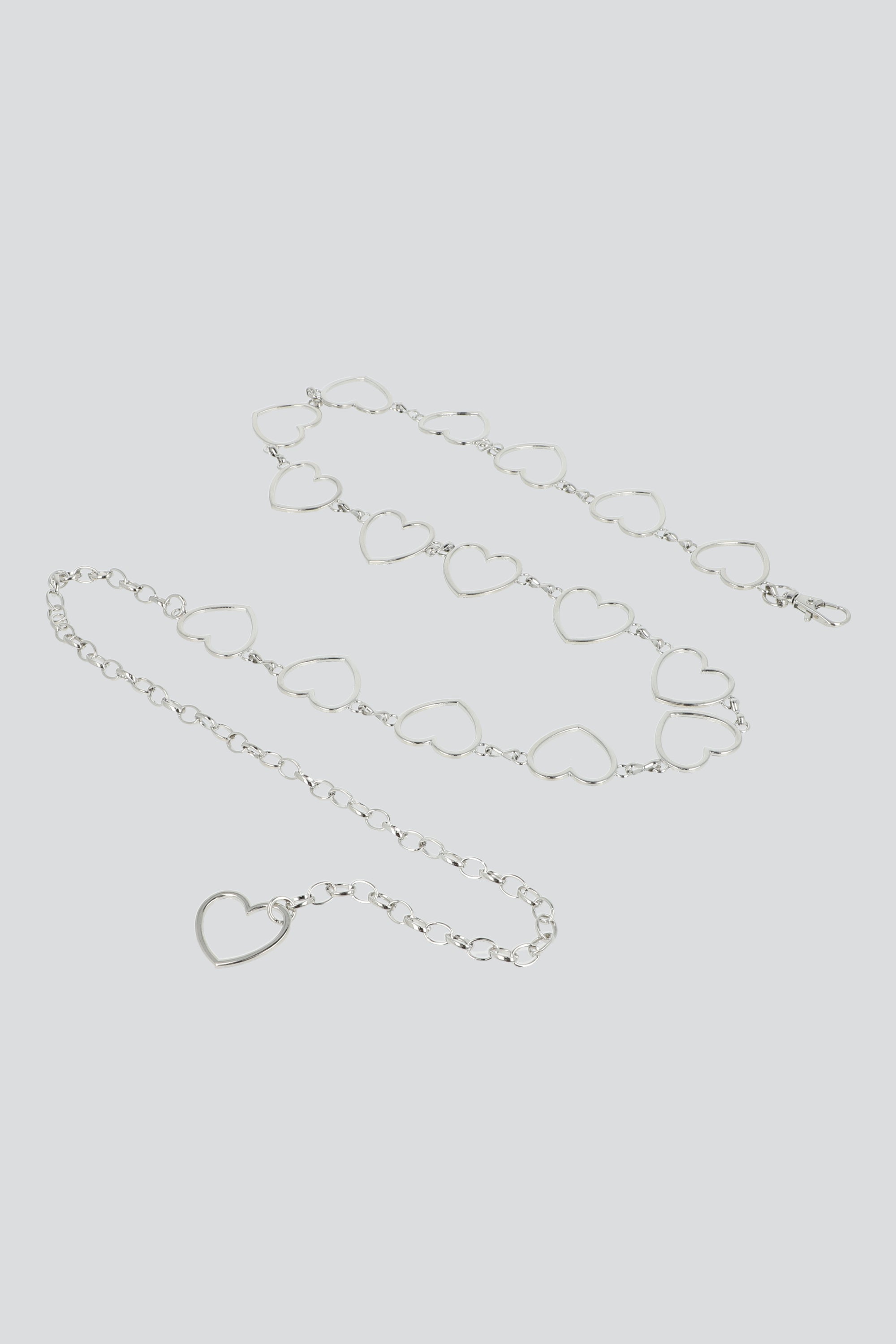 cinturon cadena corazones