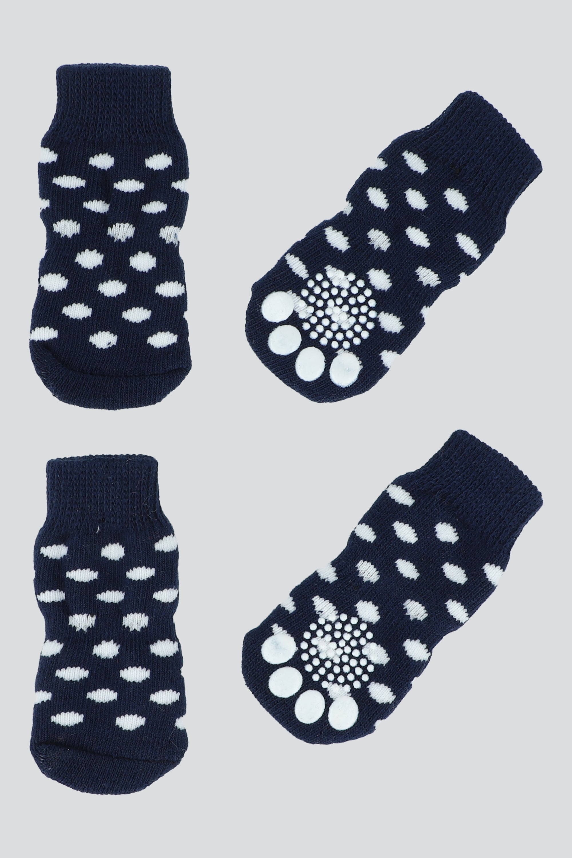 Calcetines mascota lunares AZUL