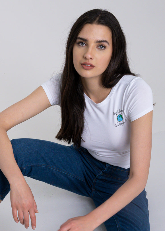 Jeans mom cintura media costura