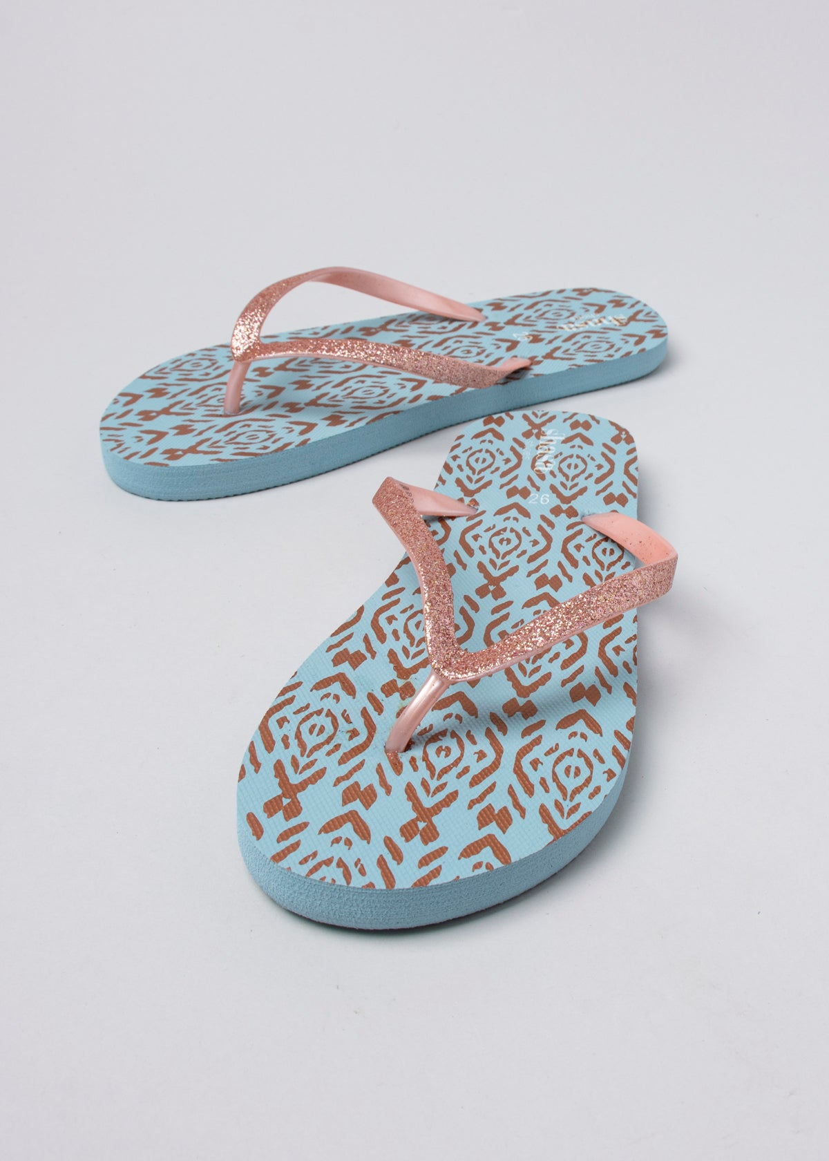 Flip flop rombos tribal AZUL