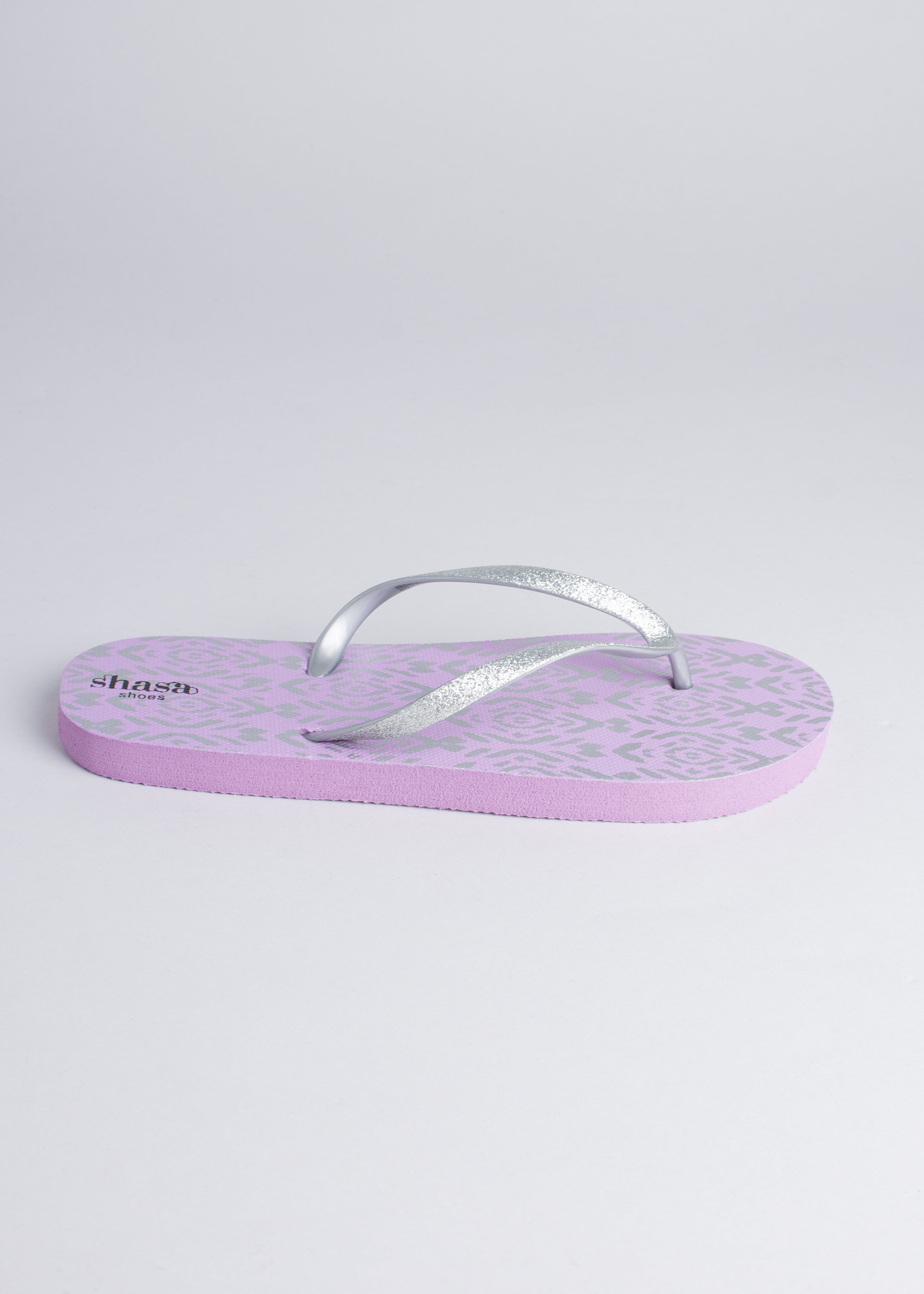 Flip flop rombos tribal LILA