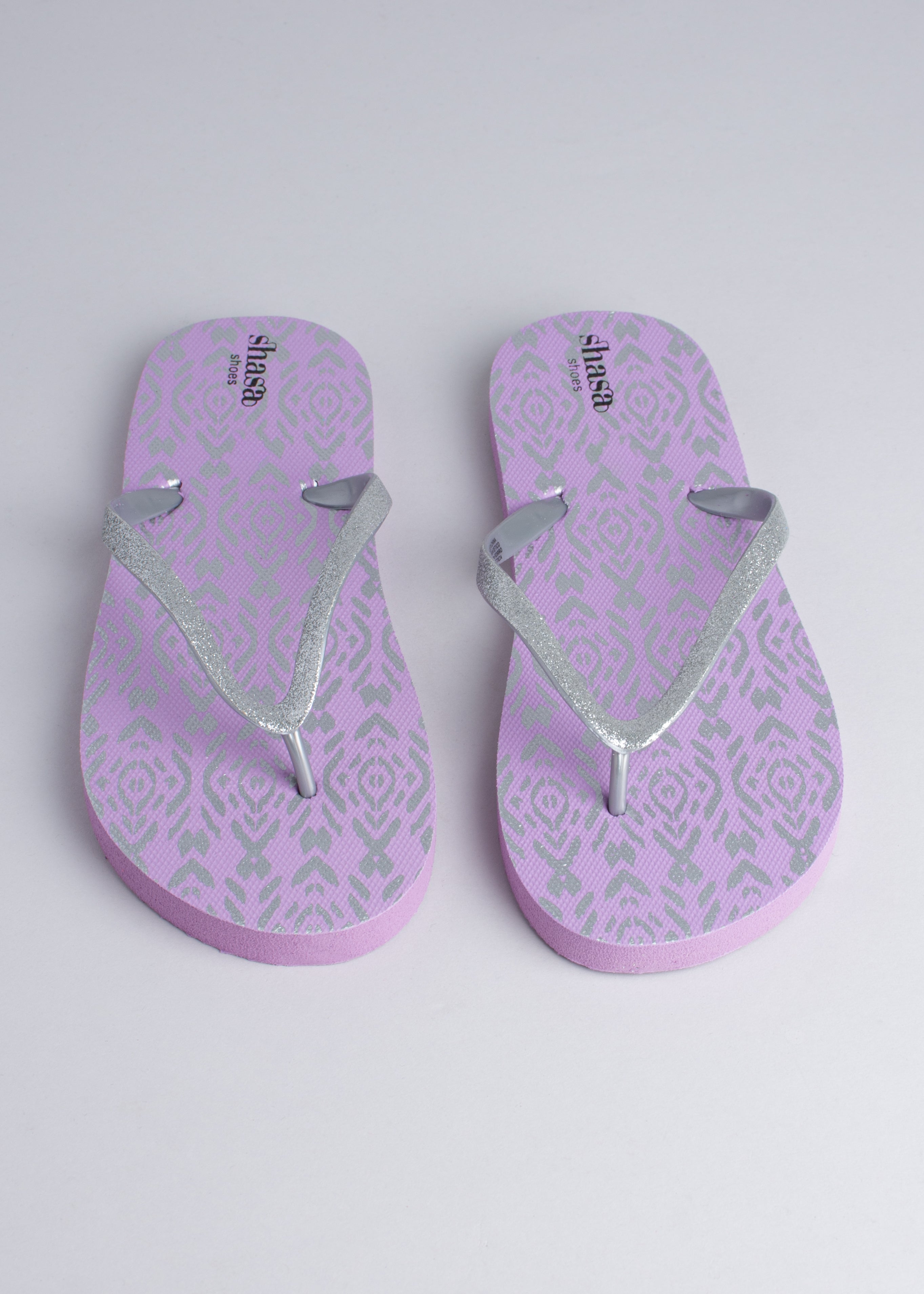 Flip flop rombos tribal LILA
