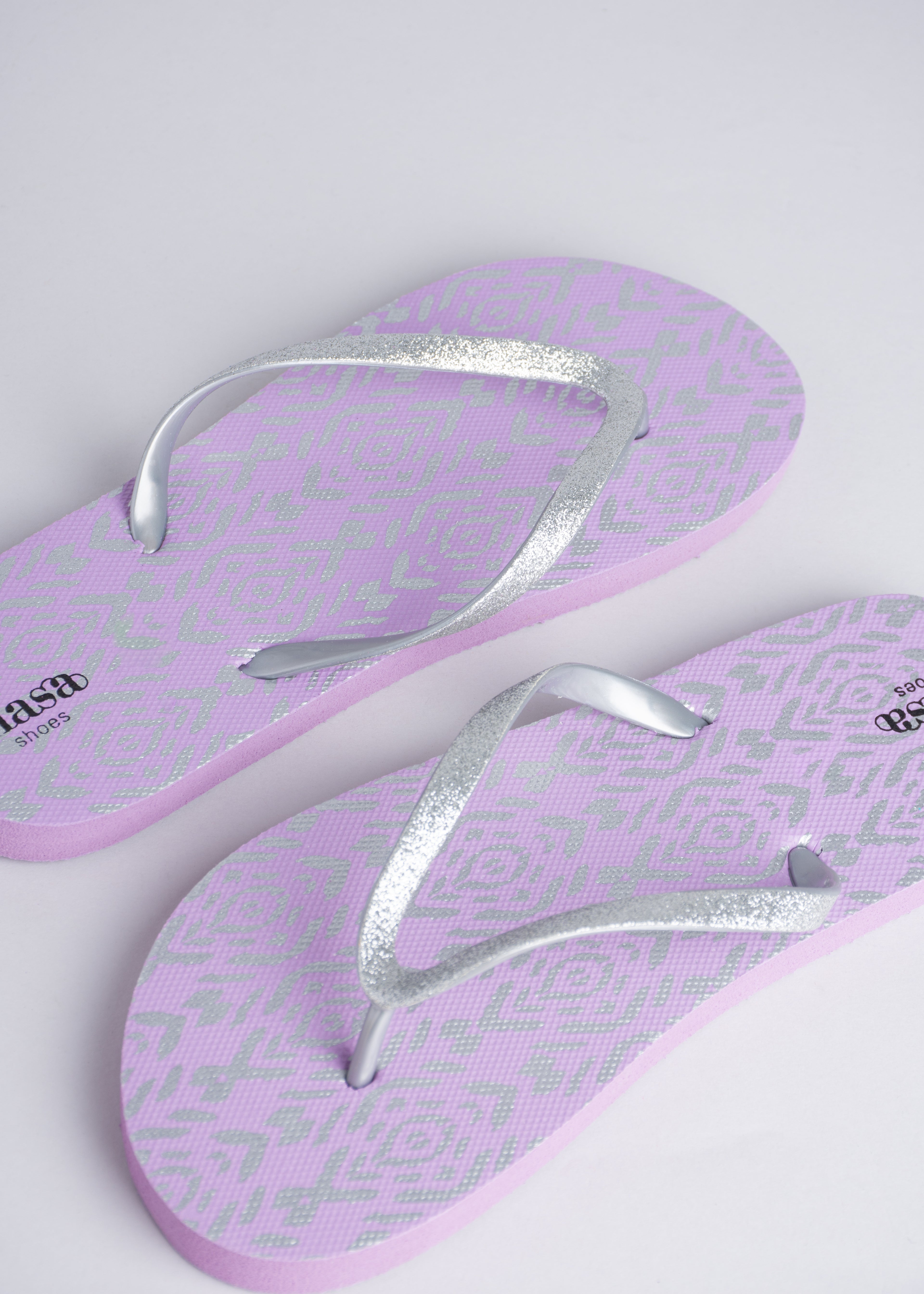 Flip flop rombos tribal LILA