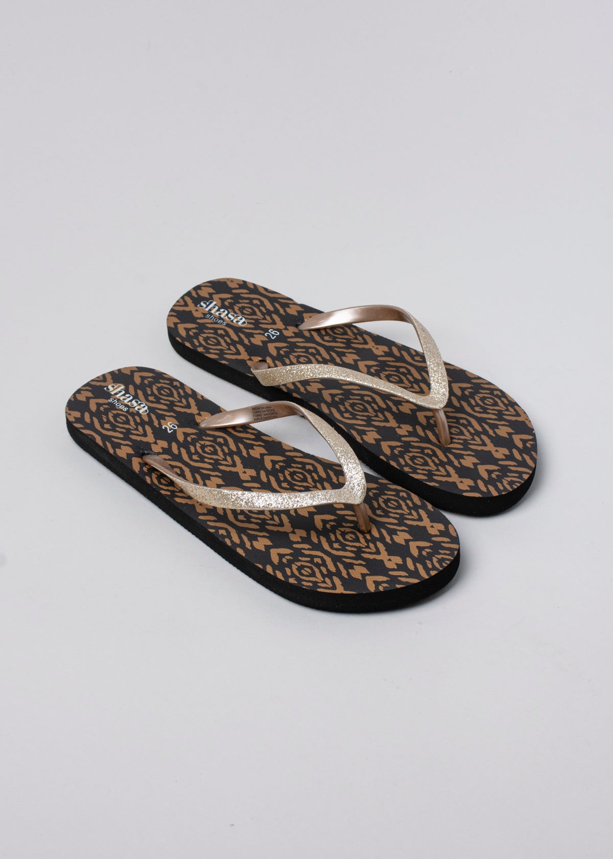Flip flop rombos tribal NEGRO