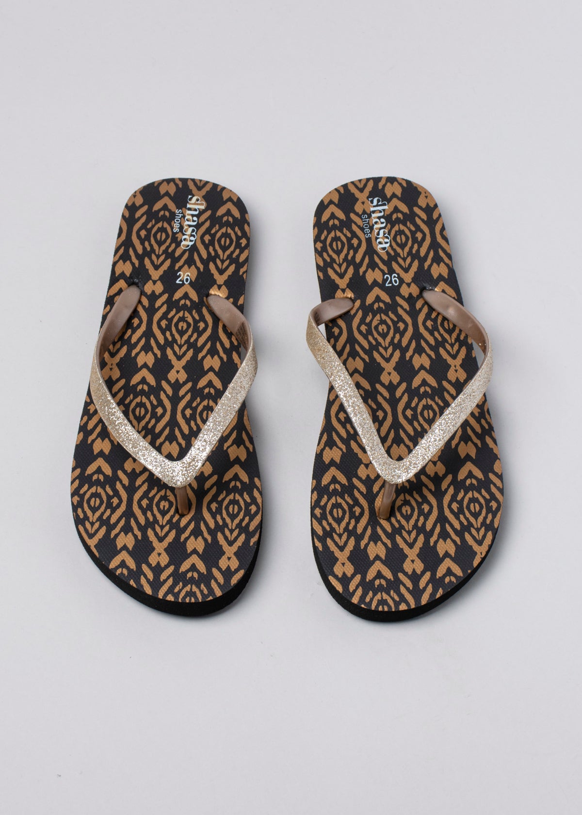 Flip flop rombos tribal NEGRO