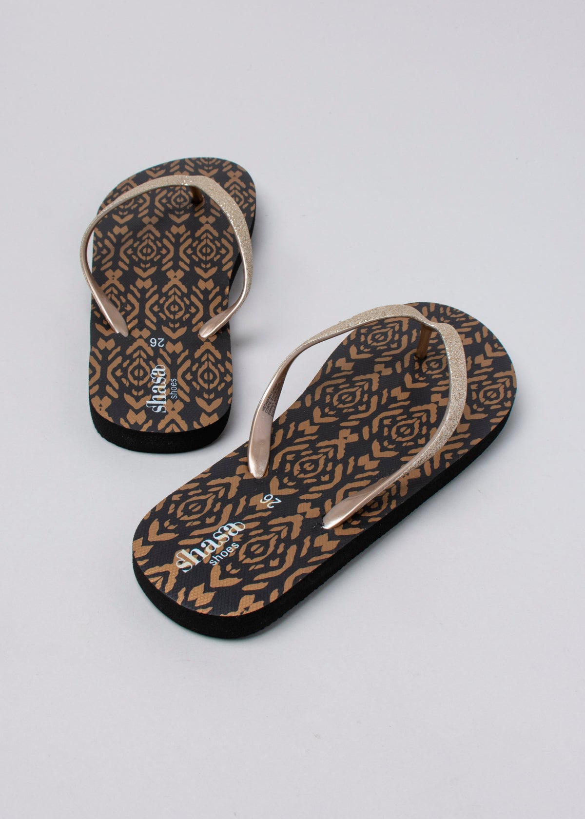 Flip flop rombos tribal NEGRO