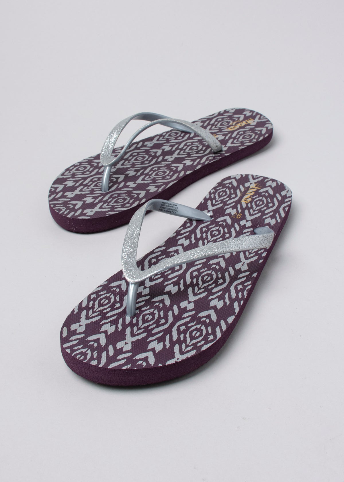 Flip flop rombos tribal VINO