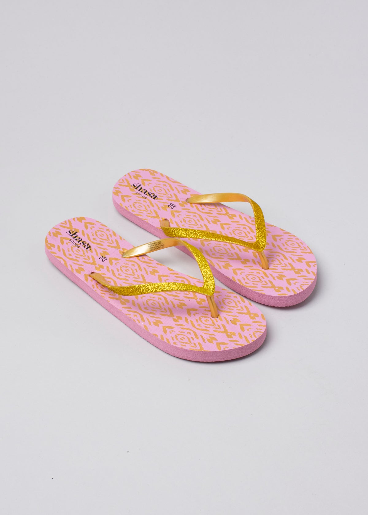 Flip flop rombos tribal ROSA