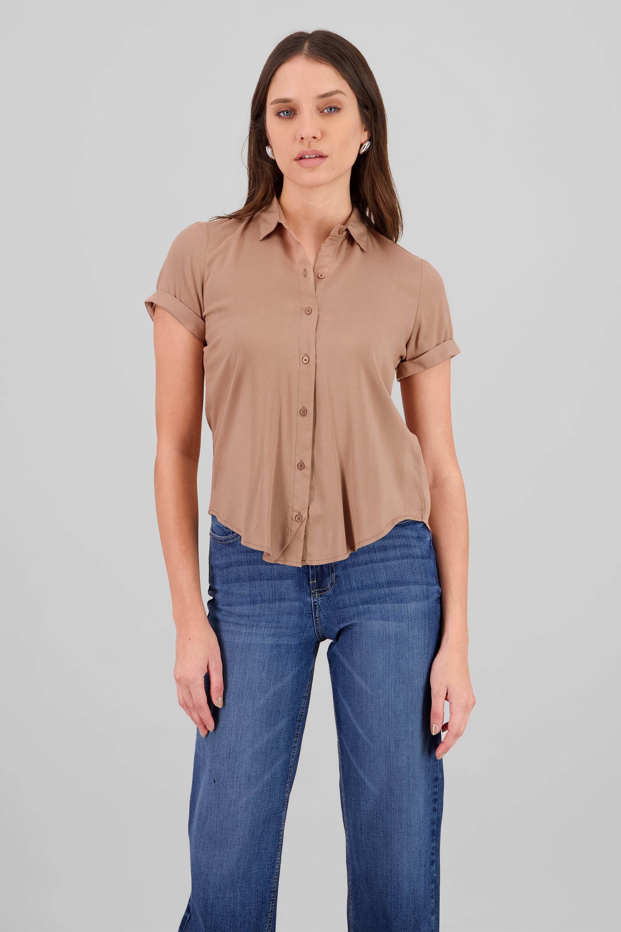 Camisa Manga Corta KHAKI