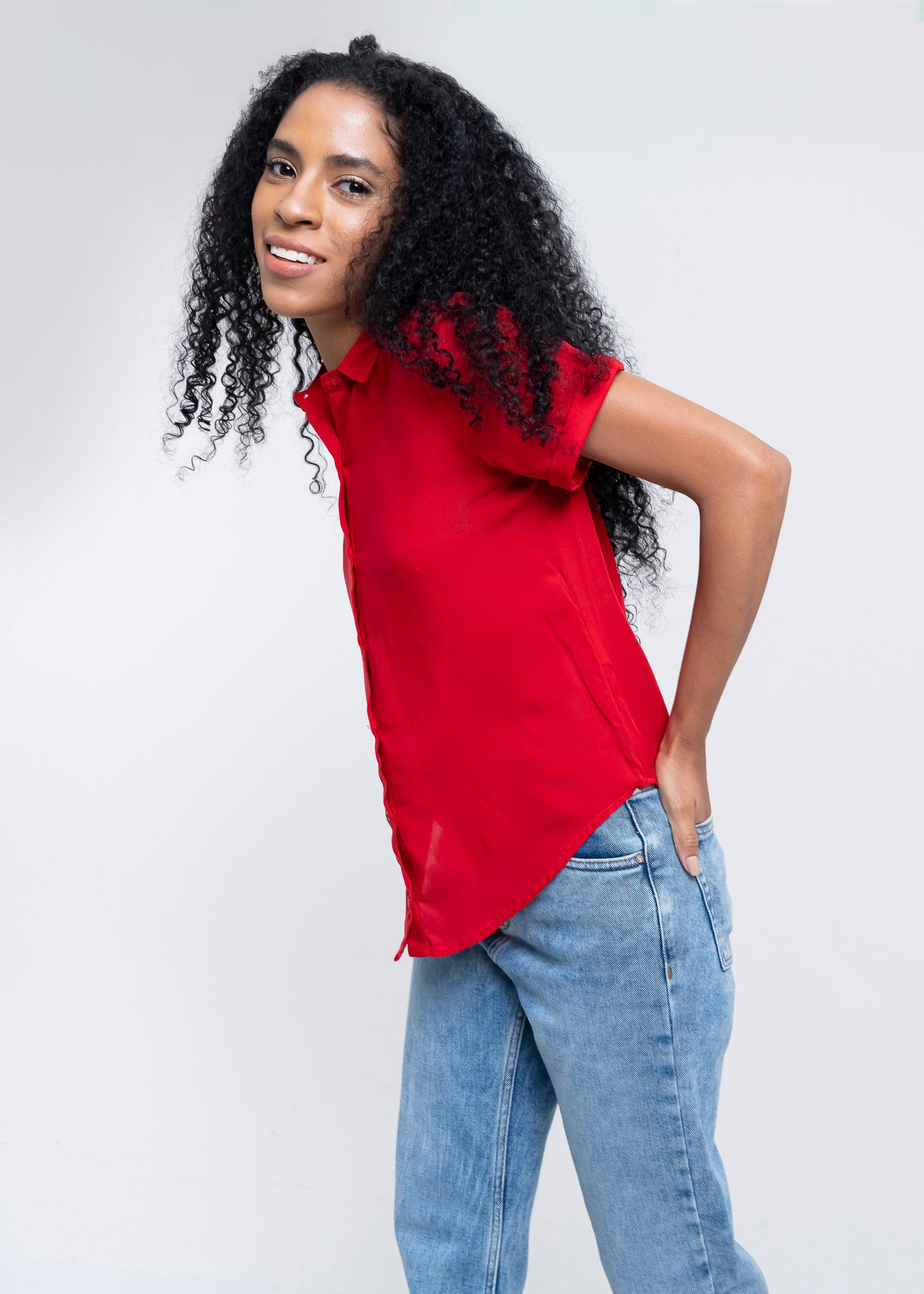 Camisa Manga Corta ROJO