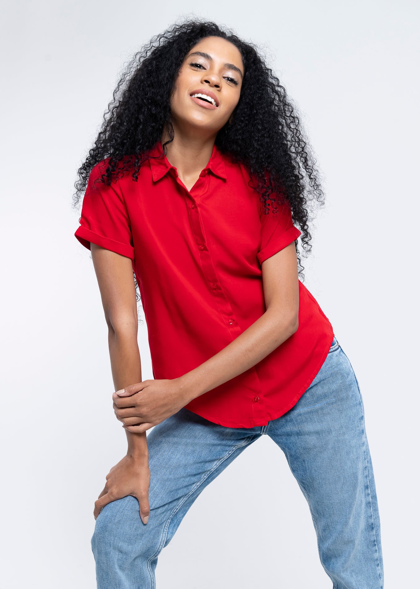 Camisa Manga Corta ROJO