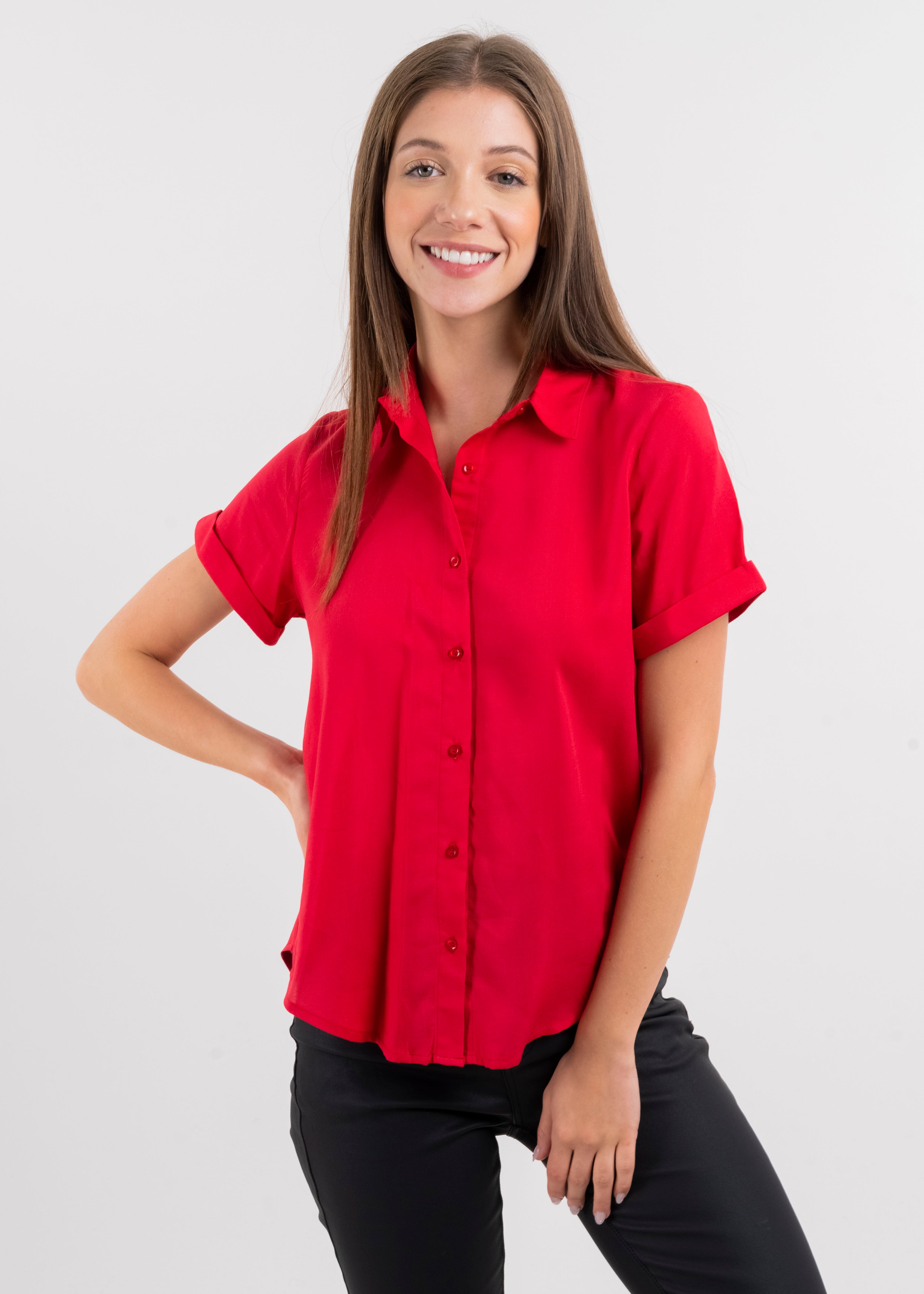 Camisa Manga Corta ROJO