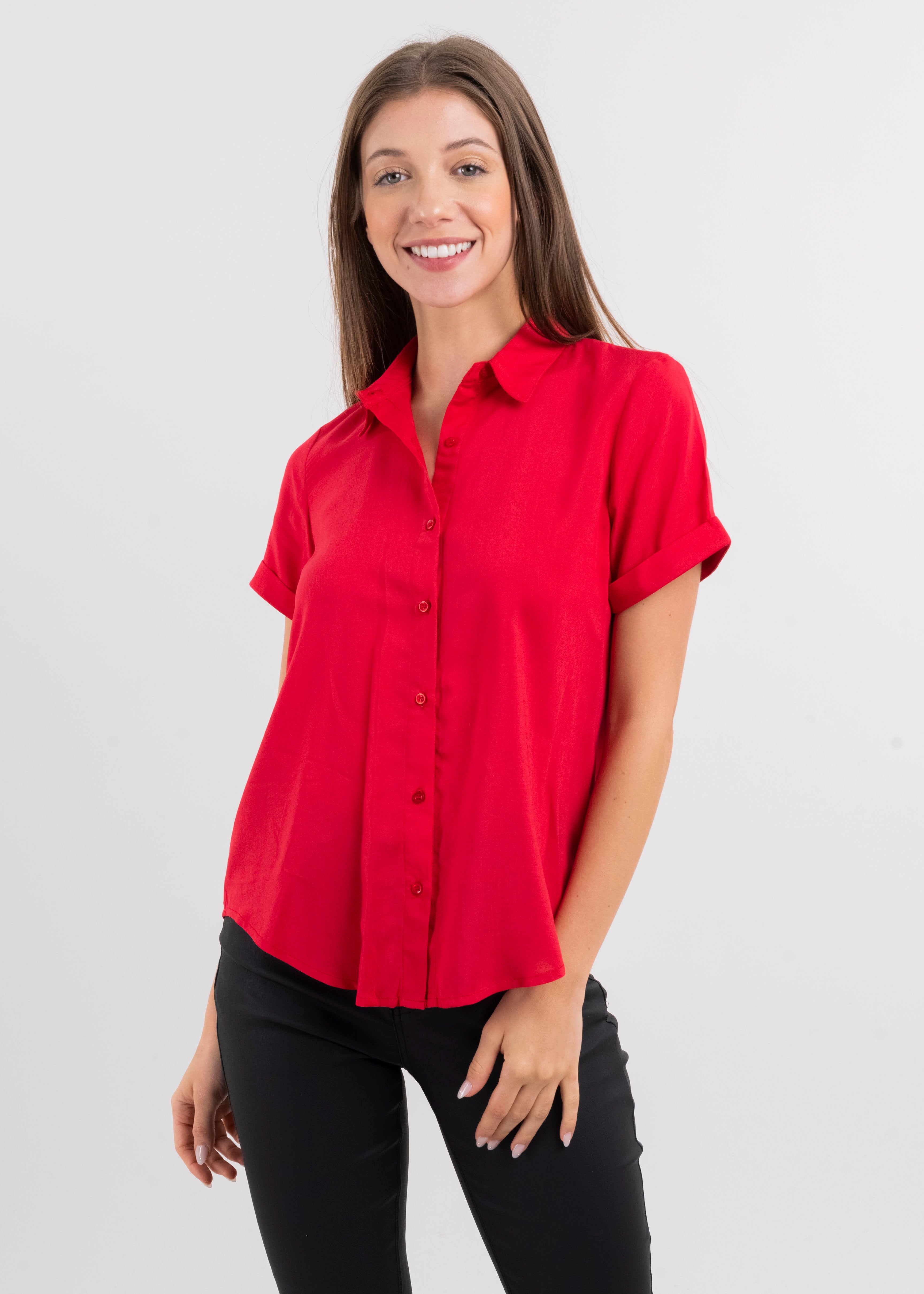 Camisa Manga Corta ROJO