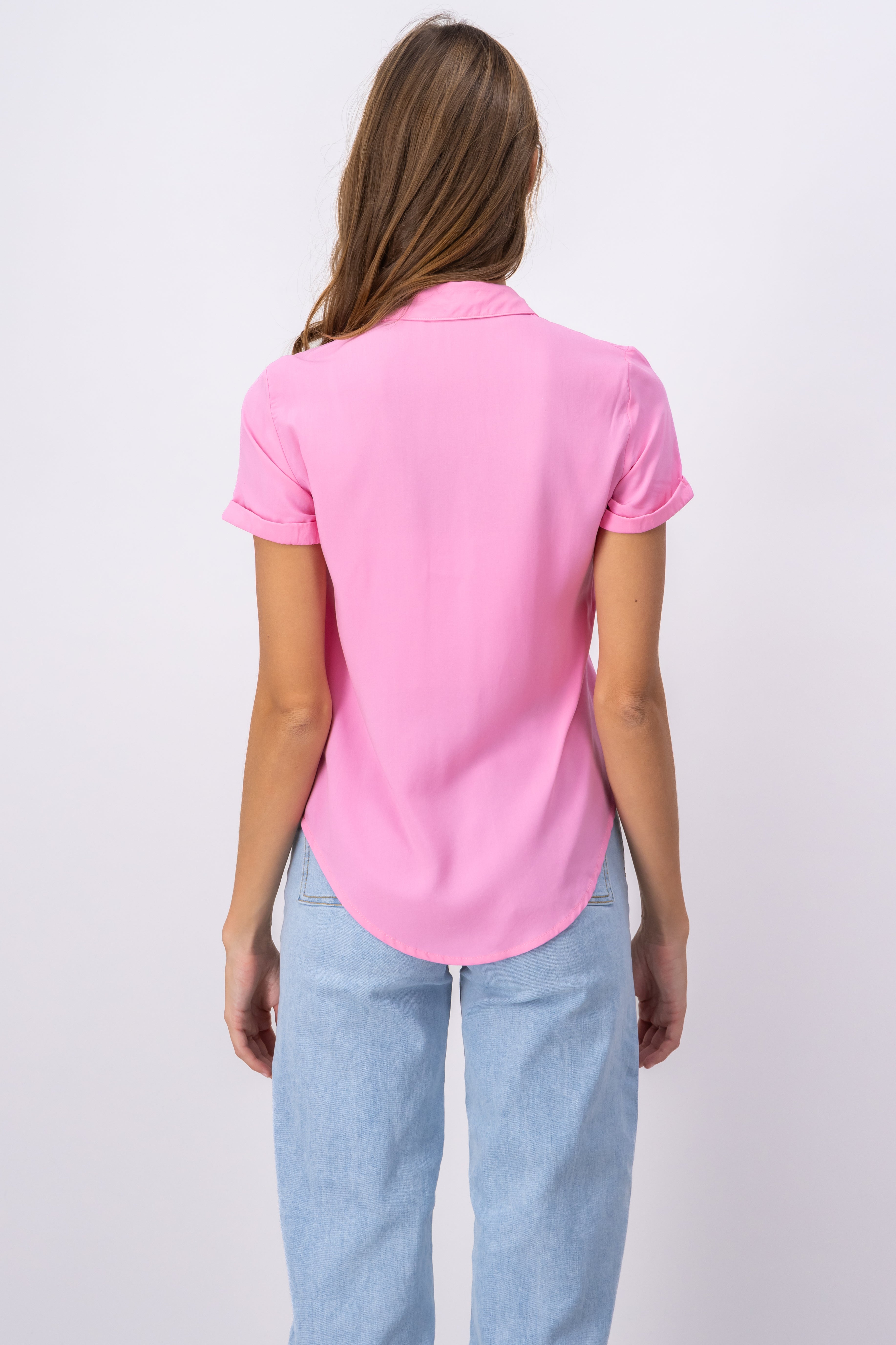 Camisa Manga Corta ROSA PASTEL