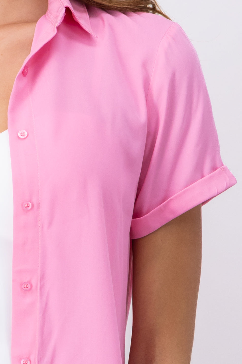 Camisa Manga Corta ROSA PASTEL