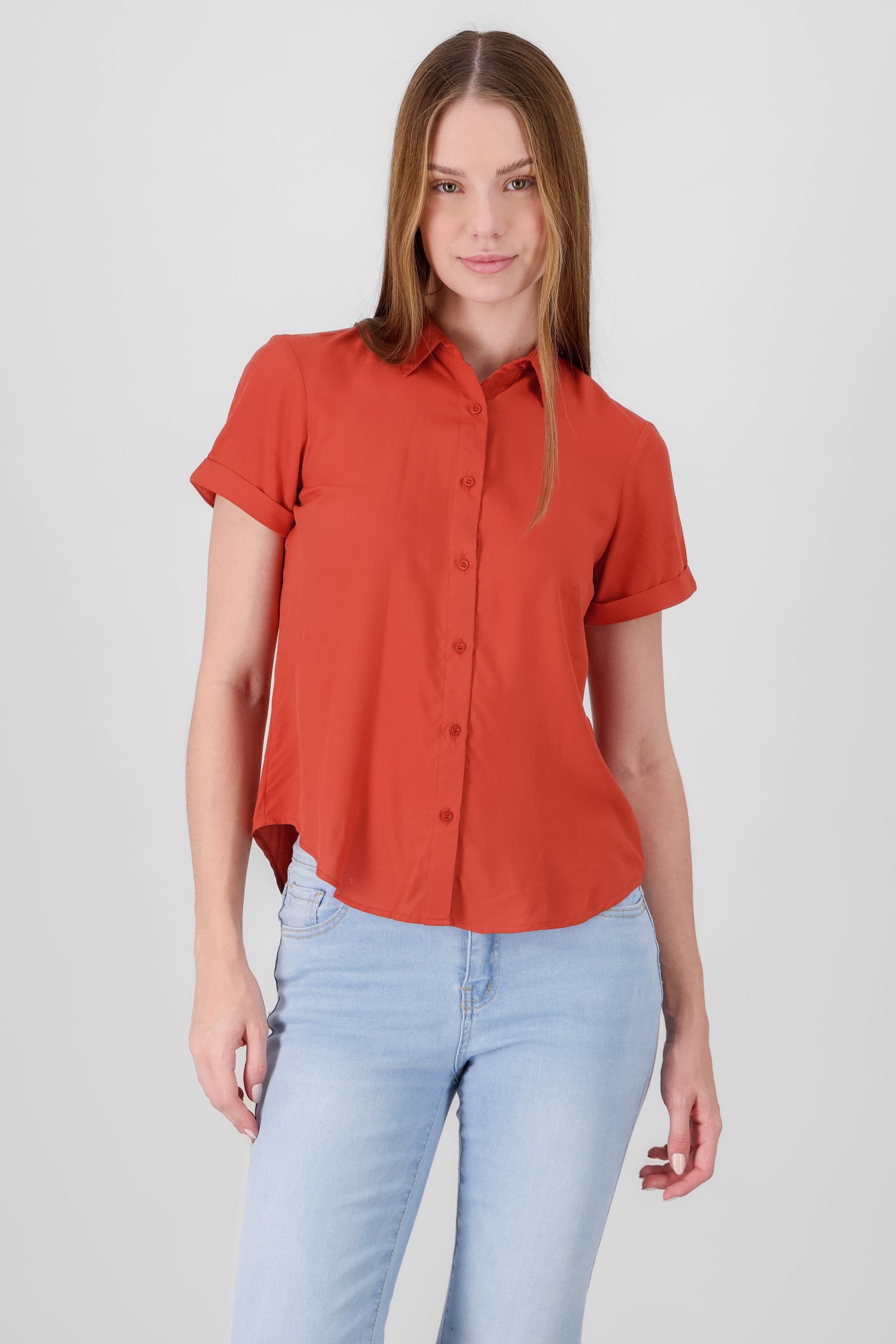 Camisa Manga Corta ROJO TOMATE