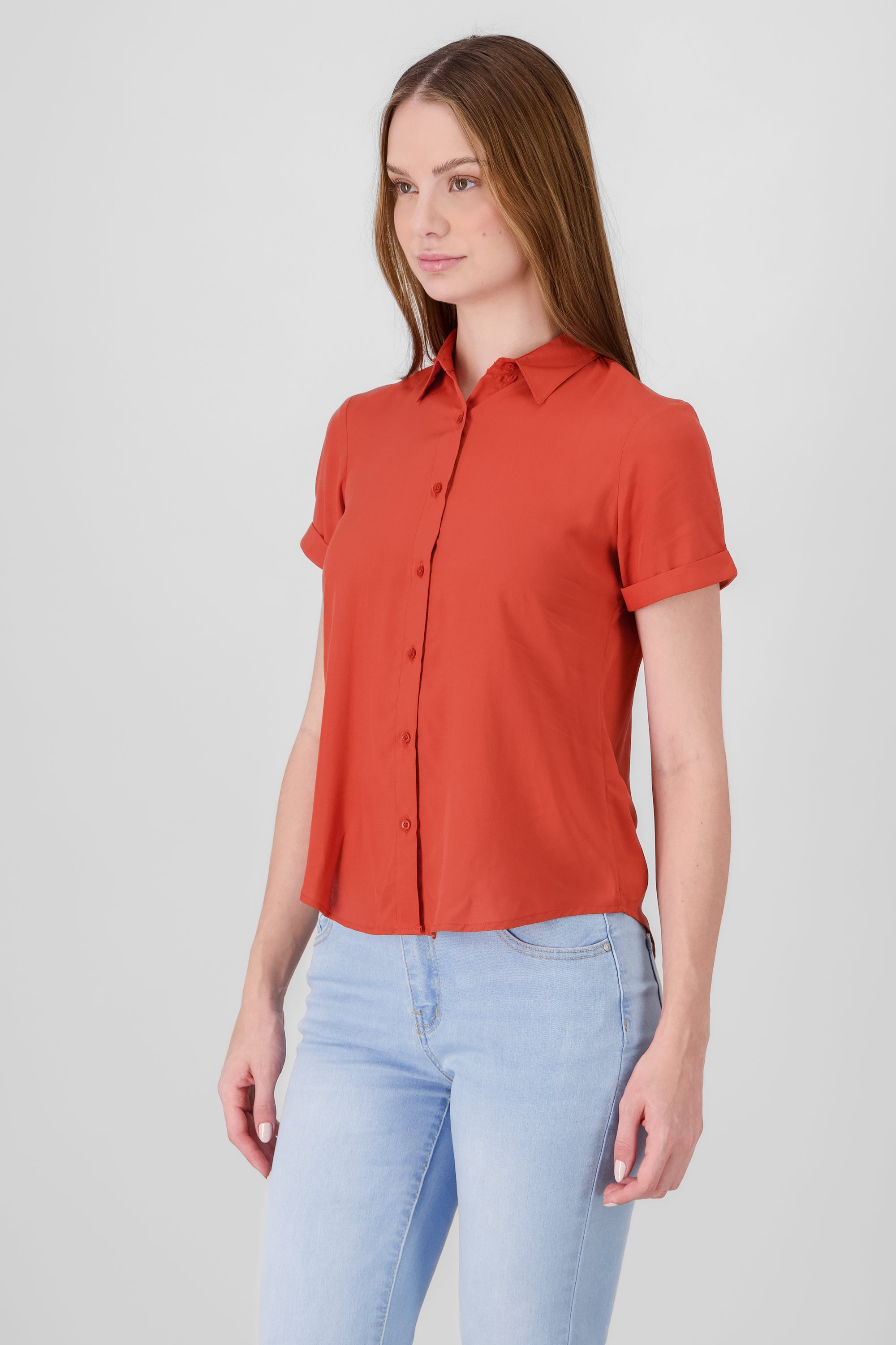 Camisa Manga Corta ROJO TOMATE