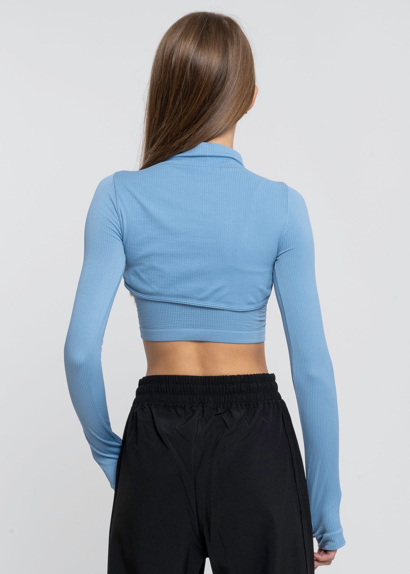 Top Seamless Irregular AZUL PATO