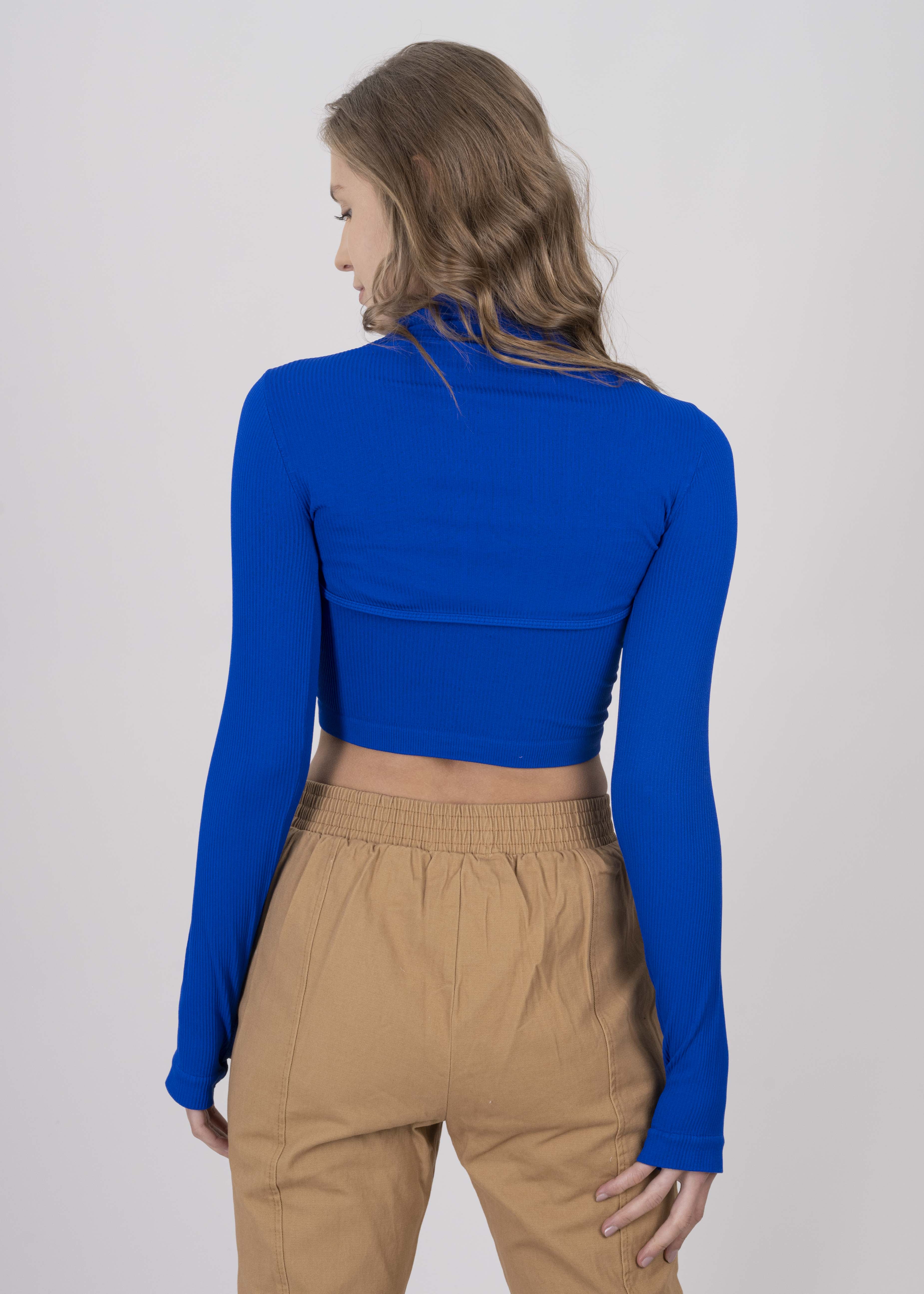 Top Seamless Irregular AZUL REY