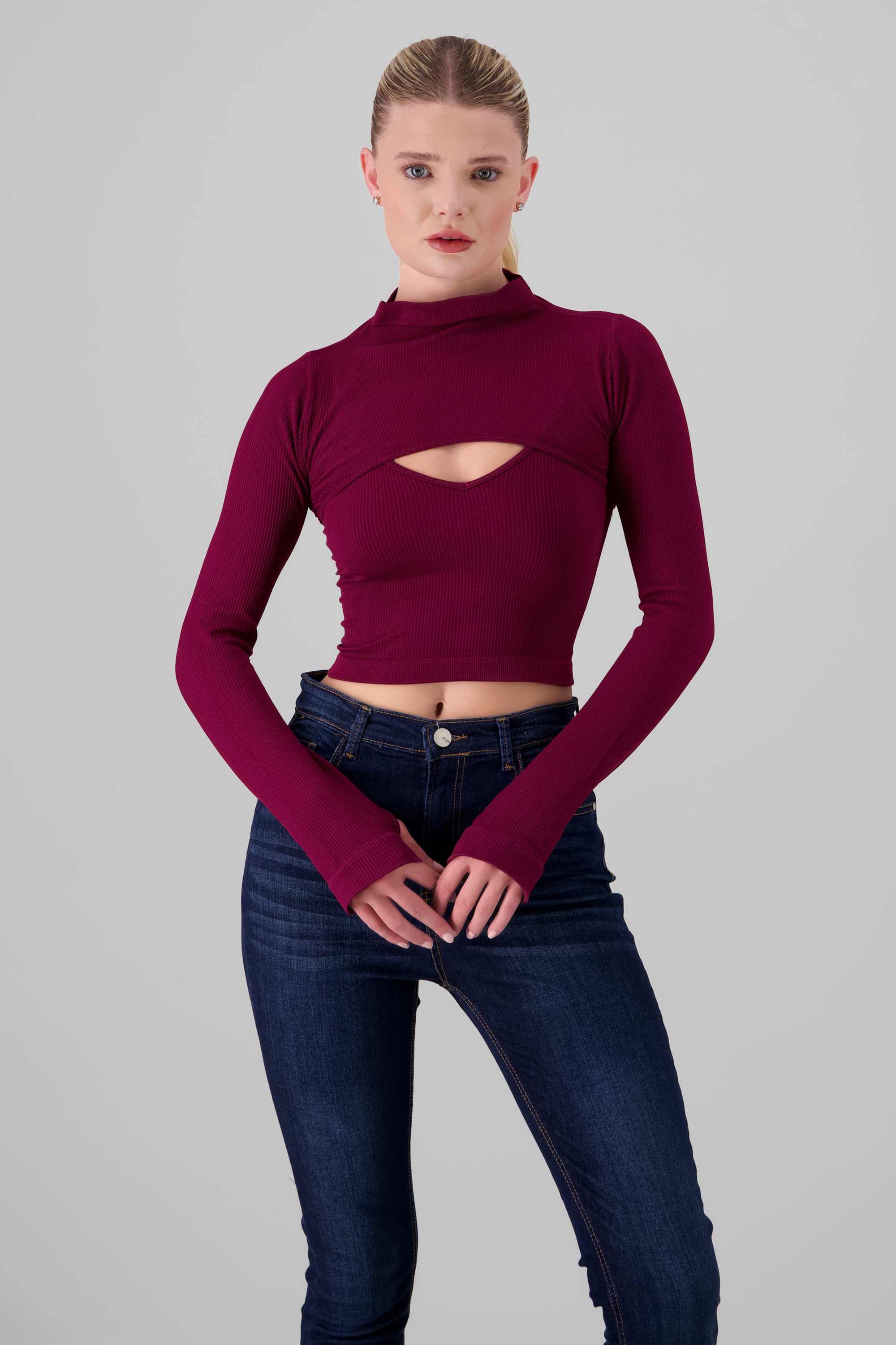 Top Seamless Irregular CIRUELA