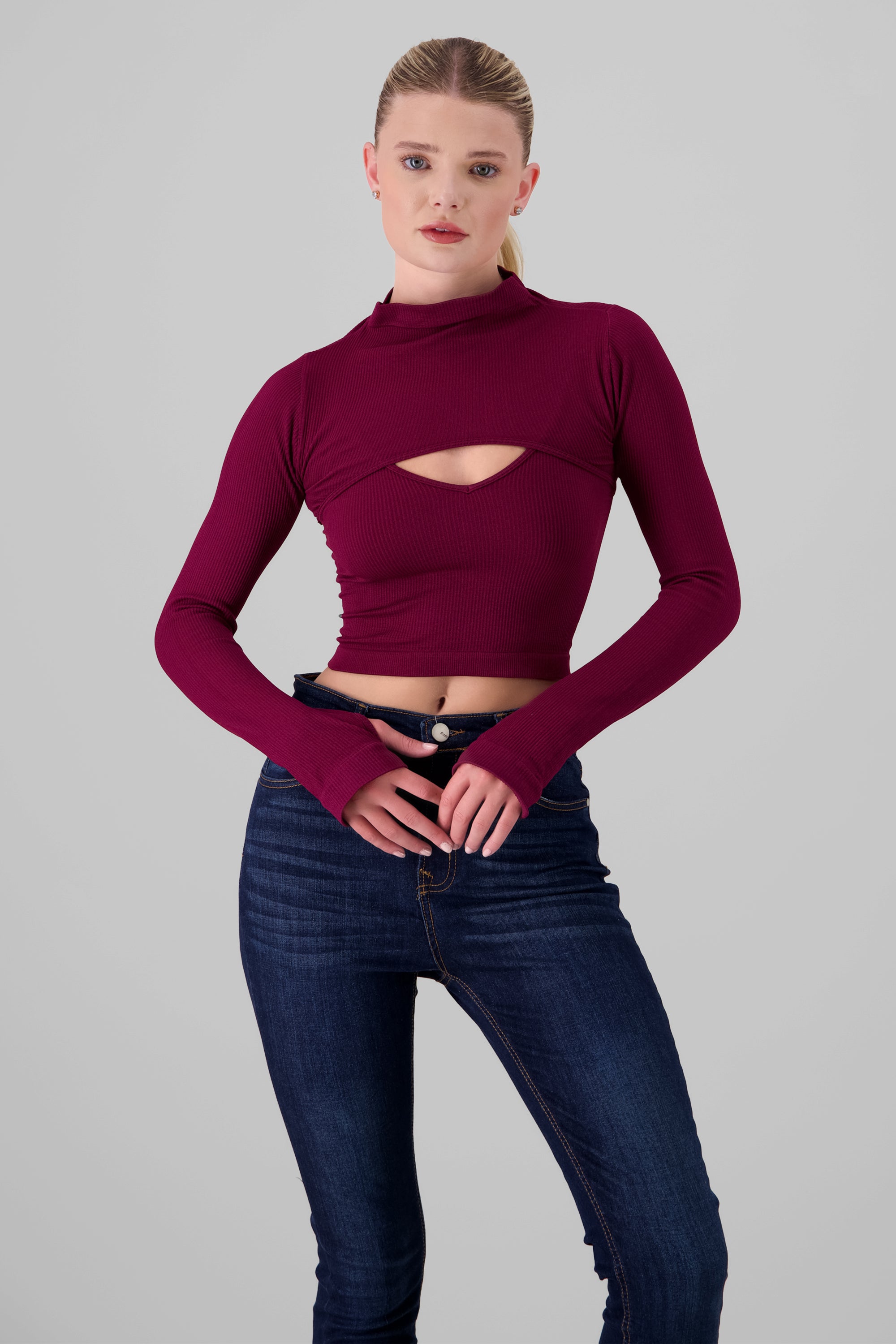 Top Seamless Irregular CIRUELA