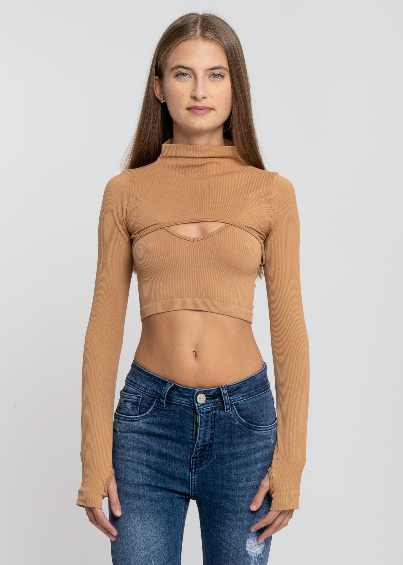 Top Seamless Irregular CAMELLO