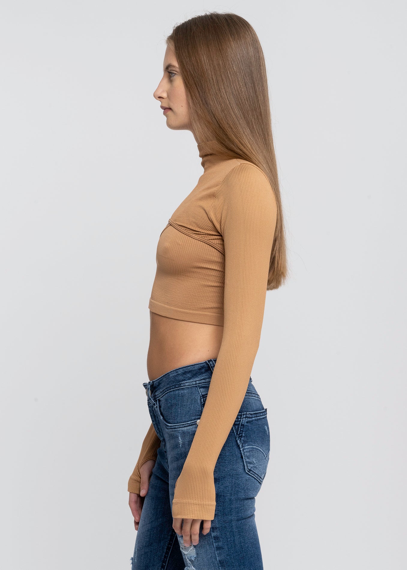 Top Seamless Irregular CAMELLO