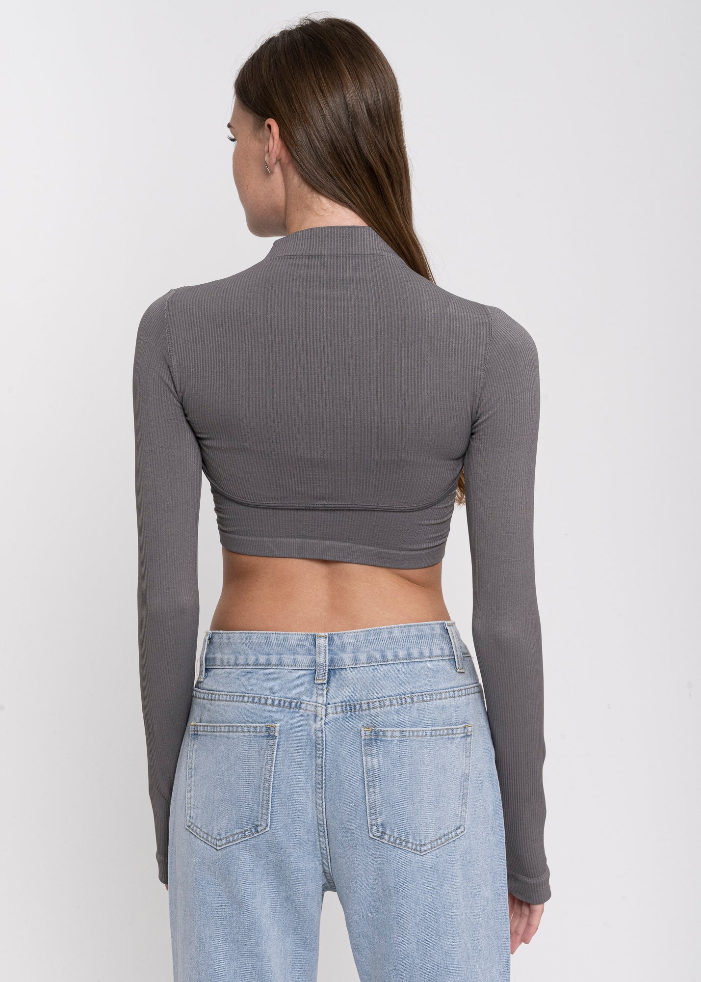 Top Seamless Irregular GRIS CLARO
