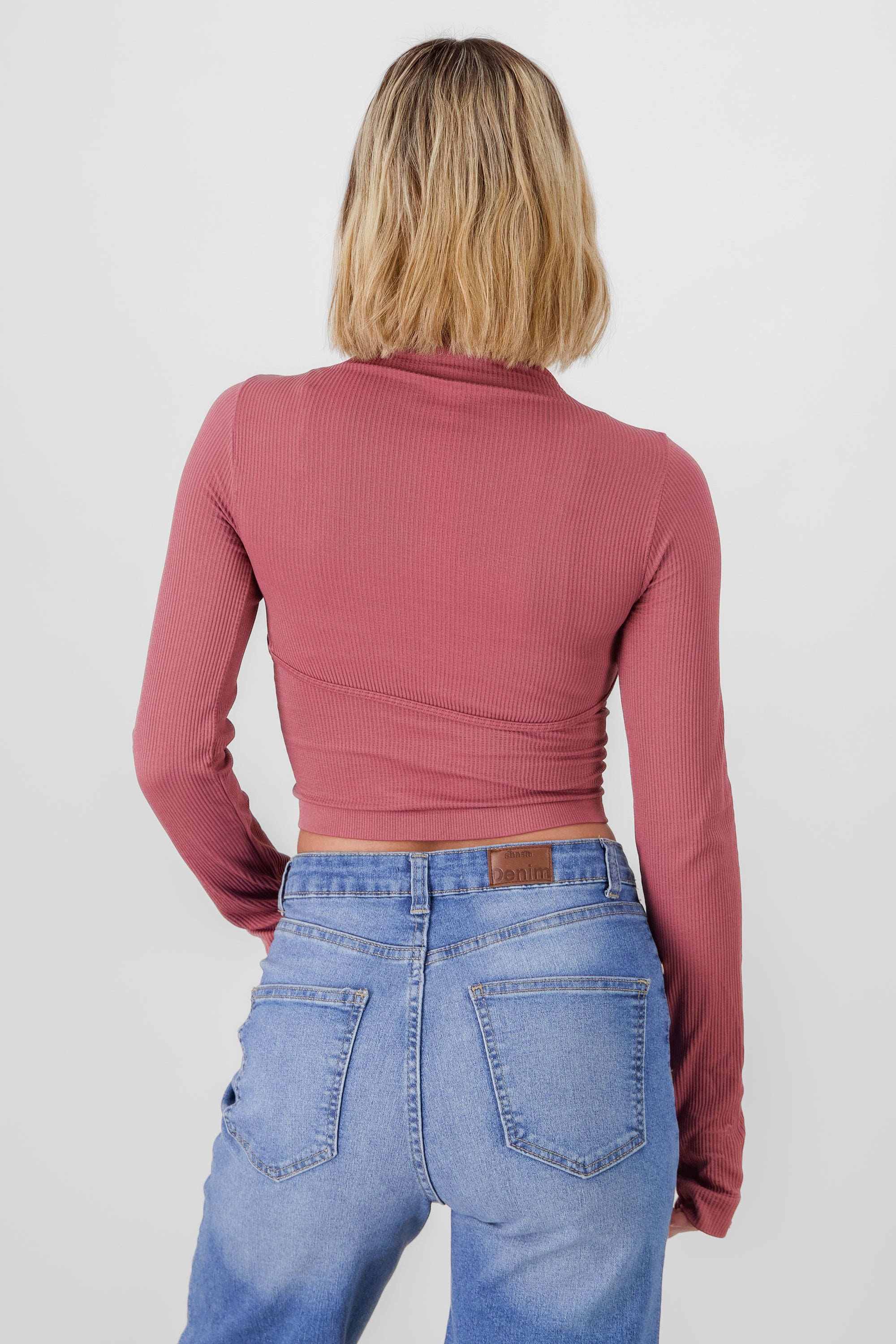 Top Seamless Irregular MARSALA