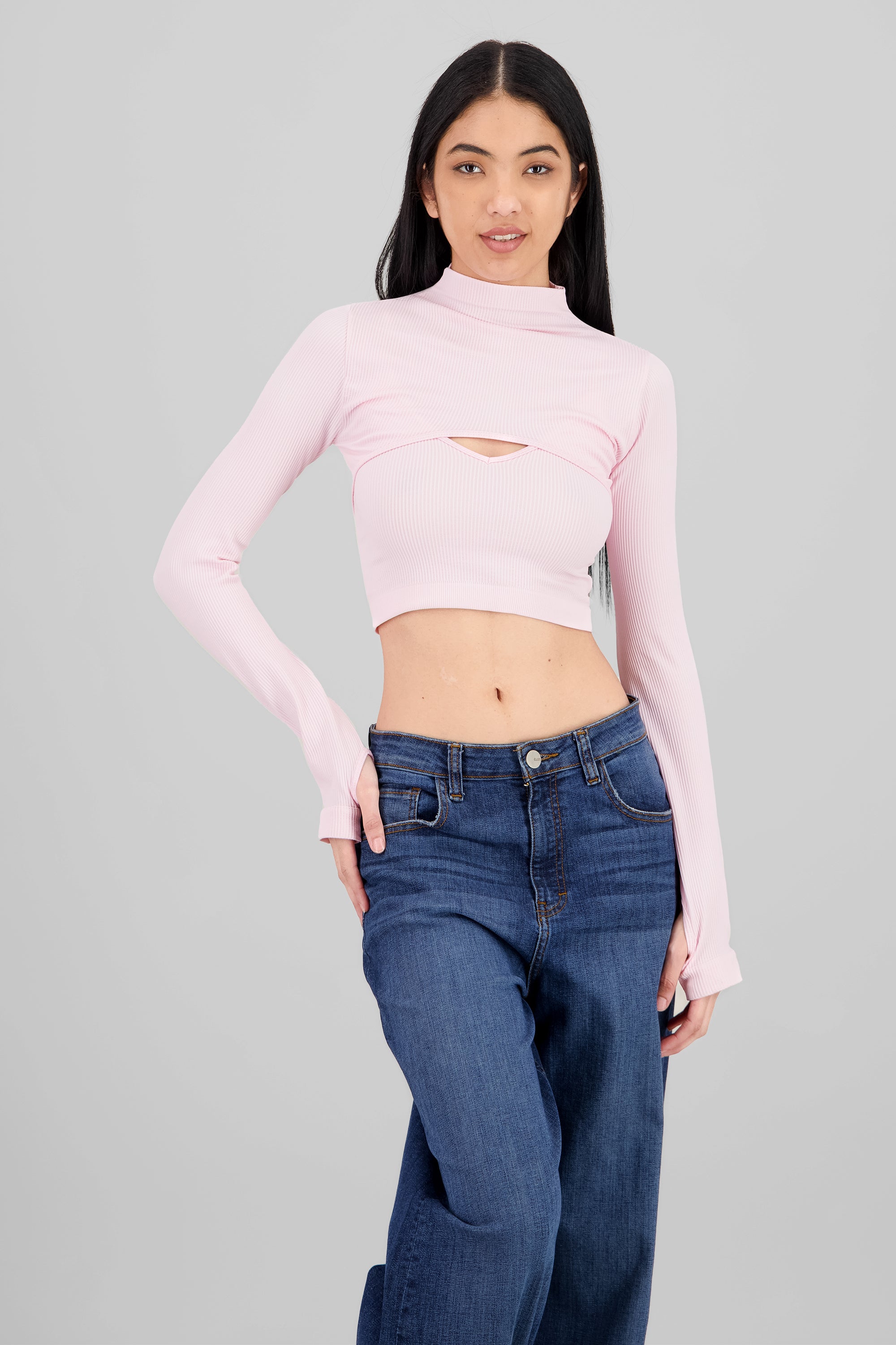 Top Seamless Irregular ROSA PASTEL