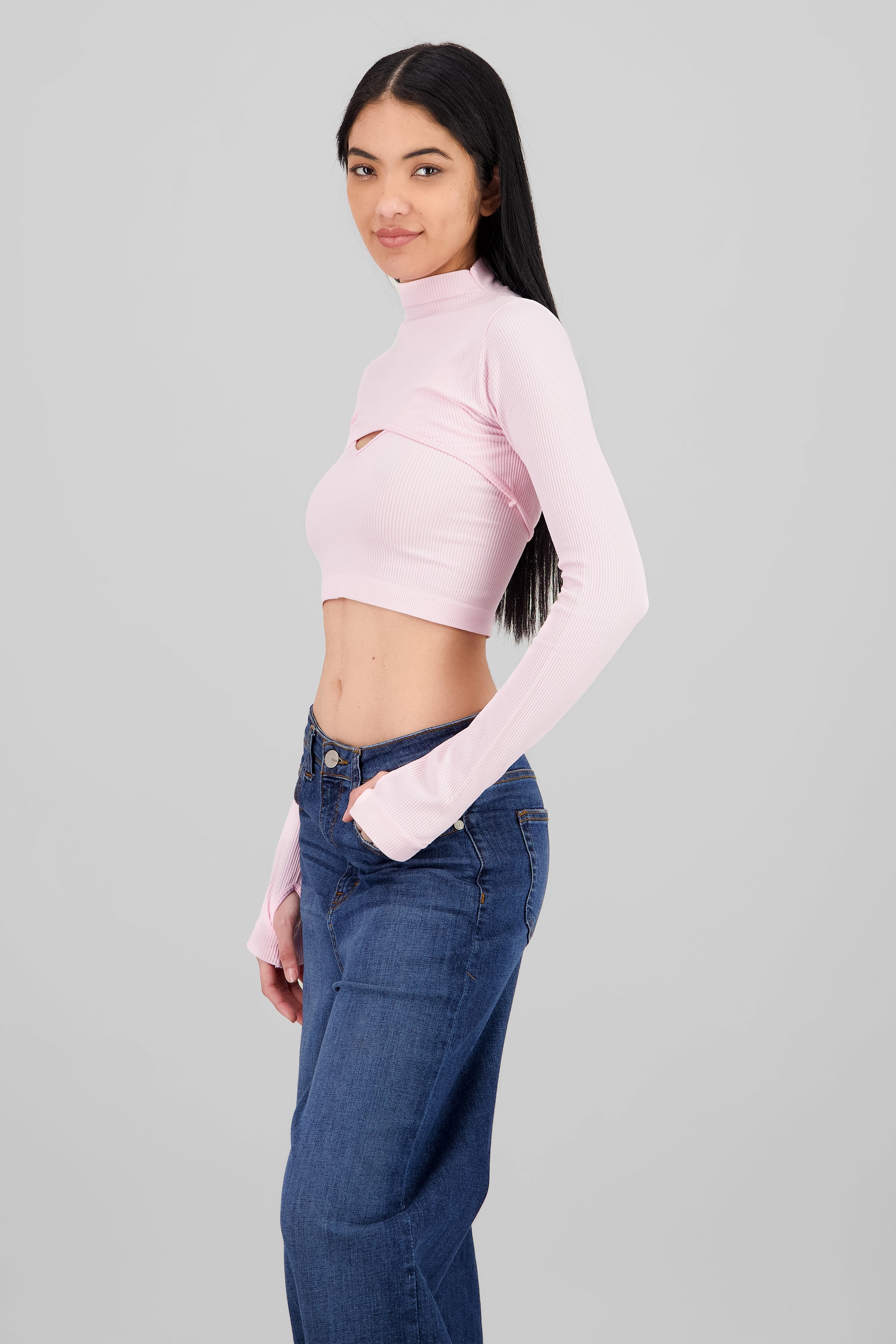 Top Seamless Irregular ROSA PASTEL