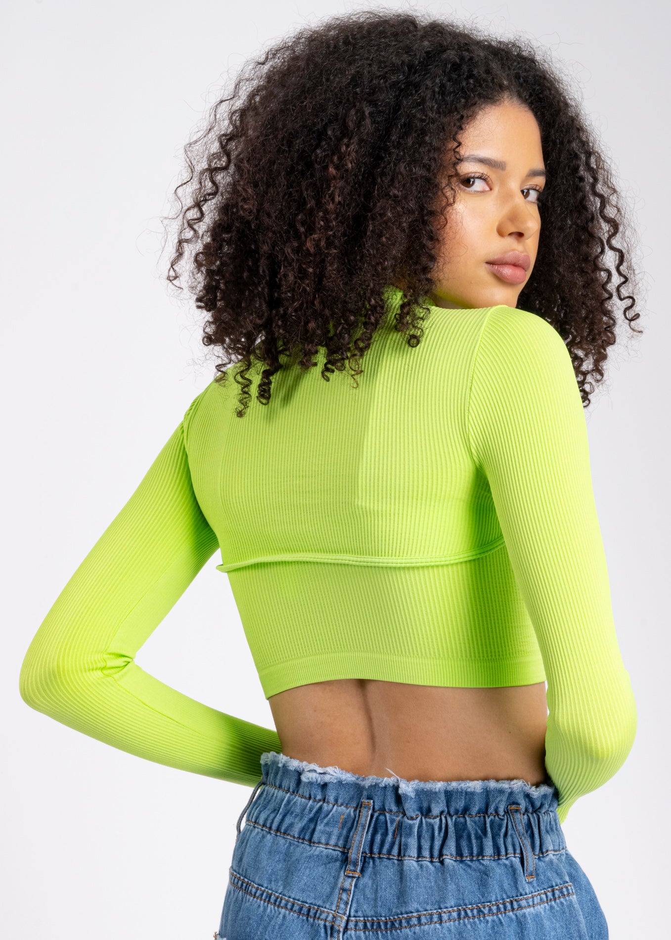 Top Seamless Irregular VERDE LIMA
