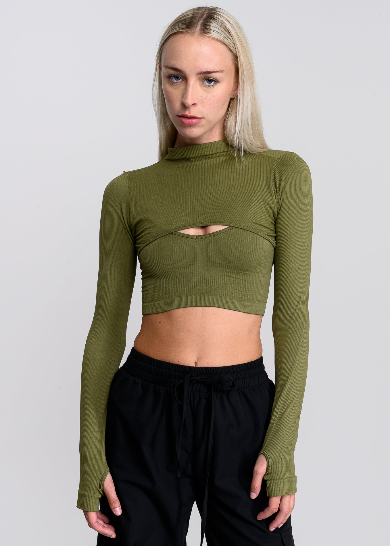 Top Seamless Irregular VERDE